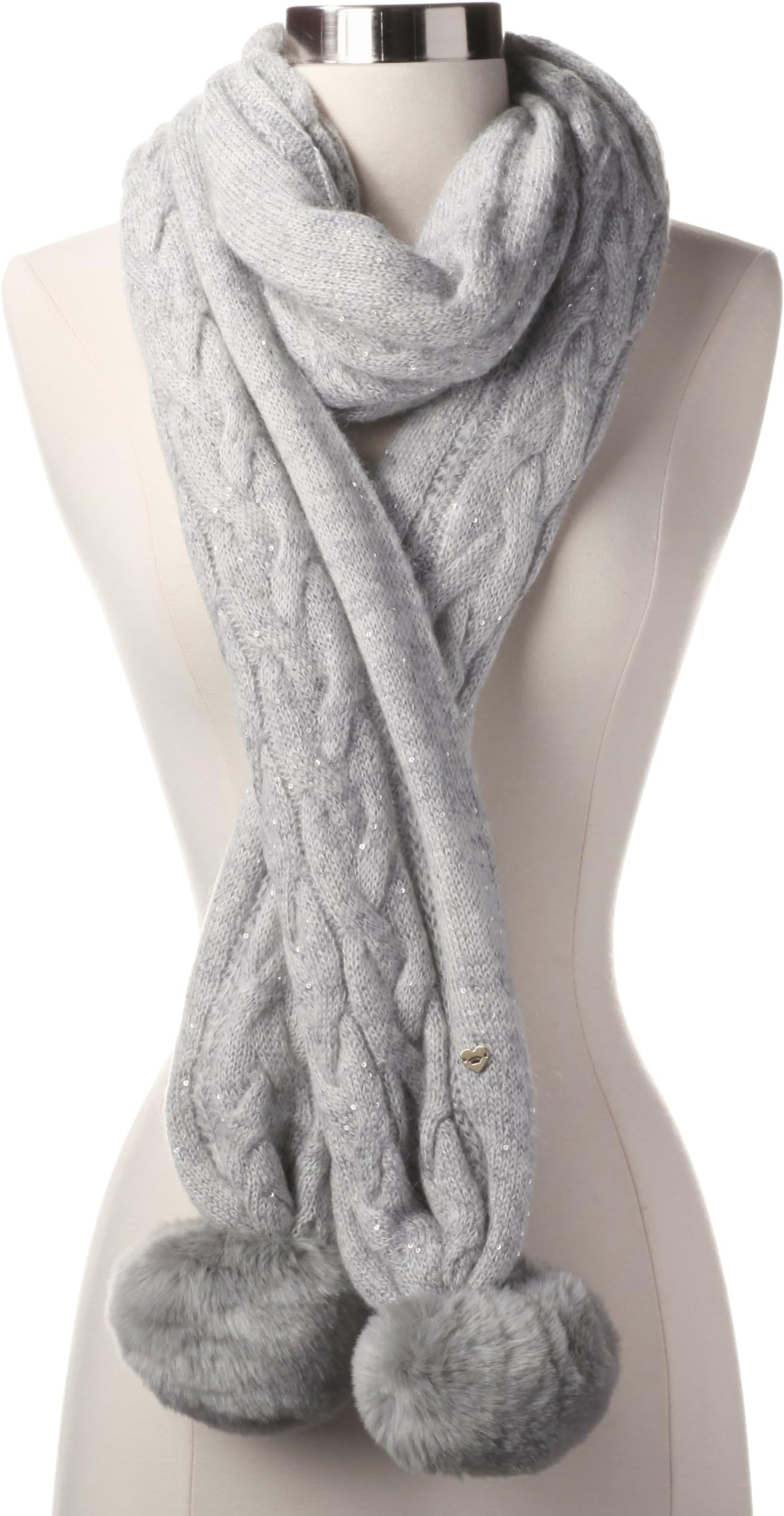 Juicy Couture Women's All That Glitters Sparkle Cable Scarf