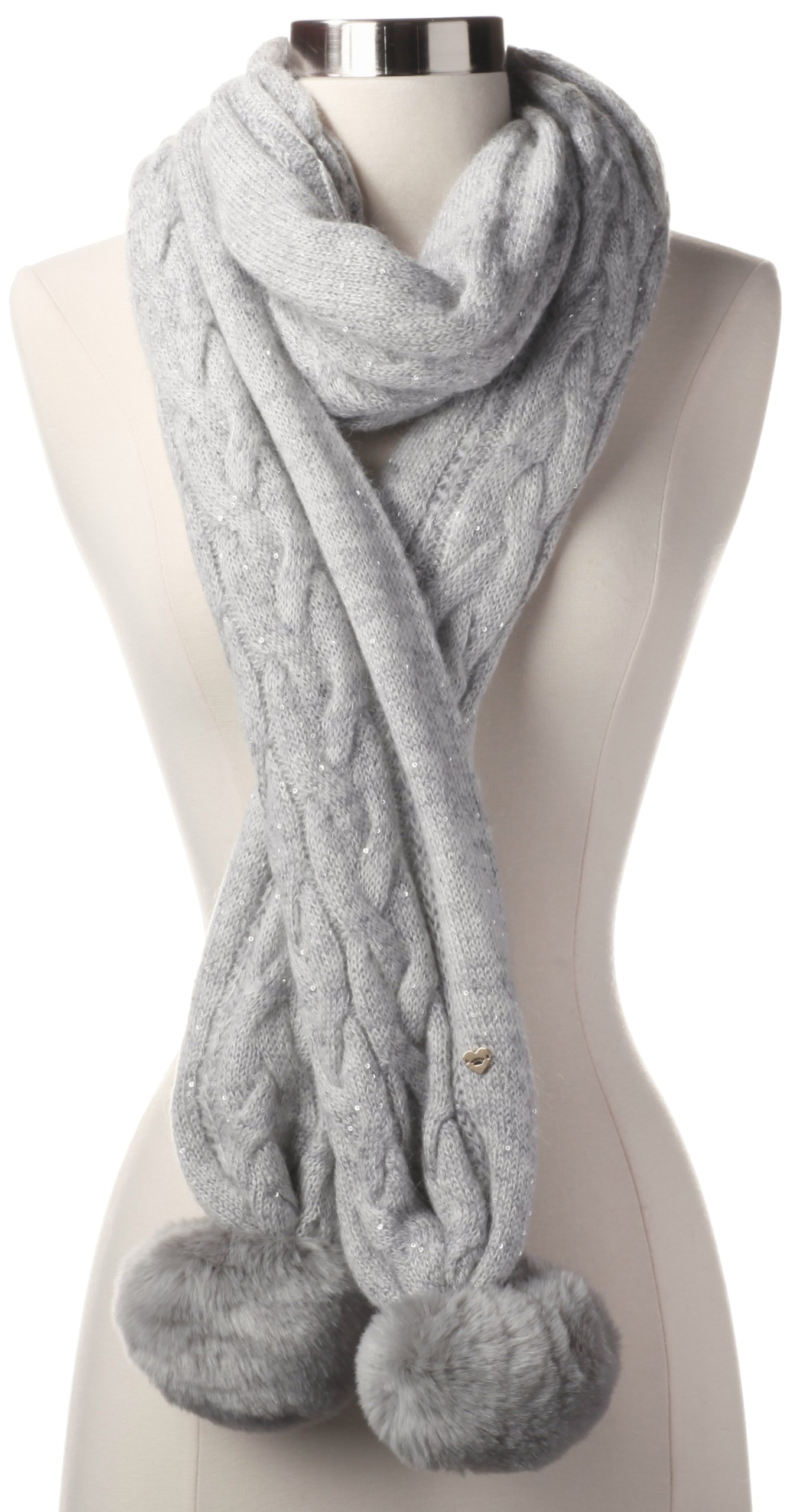 Juicy Couture Women's All That Glitters Sparkle Cable Scarf