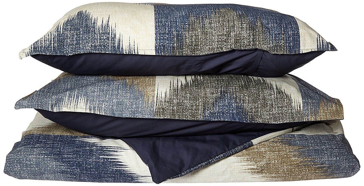 Ink+Ivy Alpine Duvet Cover Set, Navy, Full/Queen