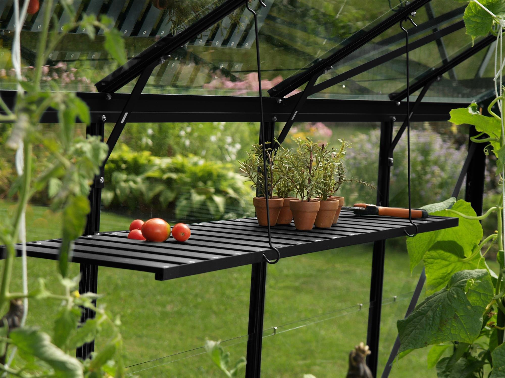 Vitavia Wandregal – Schwarz, B x T 120 x 31 cm