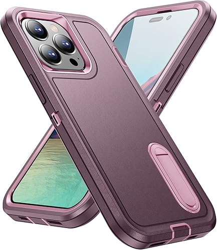 IDweel Funda para iPhone 15 Pro Max con soporte integrado, protección de alta resistencia, absorción de golpes, antiarañazos, delgada, ligera, IDweel Funda para iPhone 15 Pro Max con soporte integrado, protección de alta resistencia, absorción de golpes, antiarañazos, delgada, ligera,