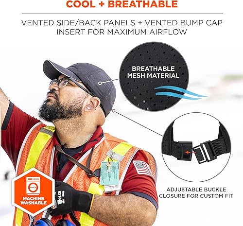 Miniatura 5 de Ergodyne Gorra de béisbol ligera estándar