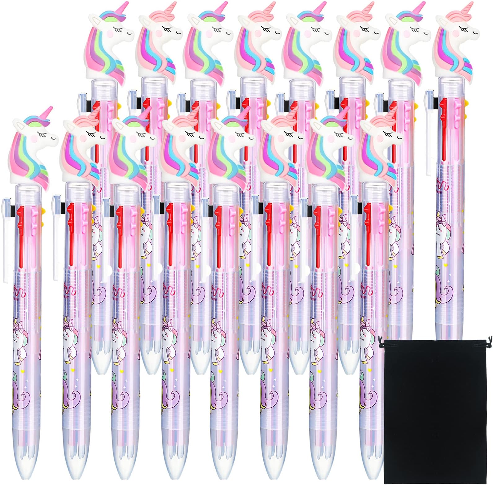 Amazon.com: JeVenis Set of 5 Unicorn Pens Unicorn Pen Set Unicorn Ballpoint Pens Unicorn Pencil ...