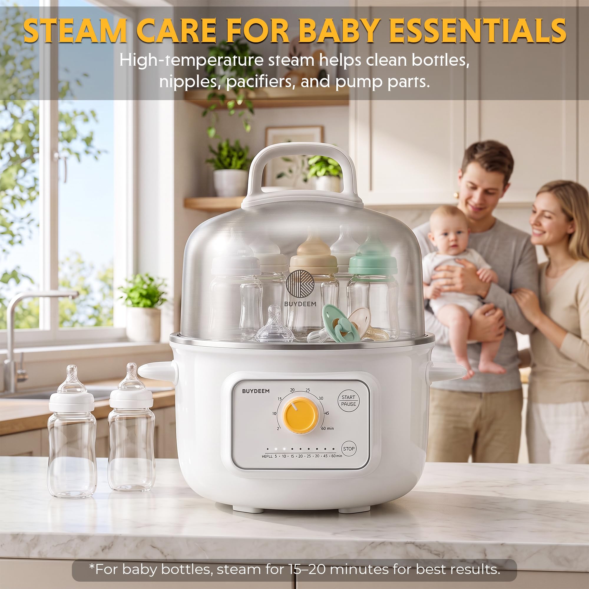 BUYDEEM G32 Electric Food Steamer - Healthy Cooking -8 BUYDEEM G32 Electric Food Steamer - Healthy Cooking -8