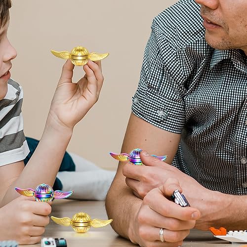 Miniatura 5 de Bola de orbe de metal Fidget Spinner Anti-Ansiedad Alivio del estrés Enfoque Meditación Romper malos hábitos TDAH EDC Finger Spinning Juguetes