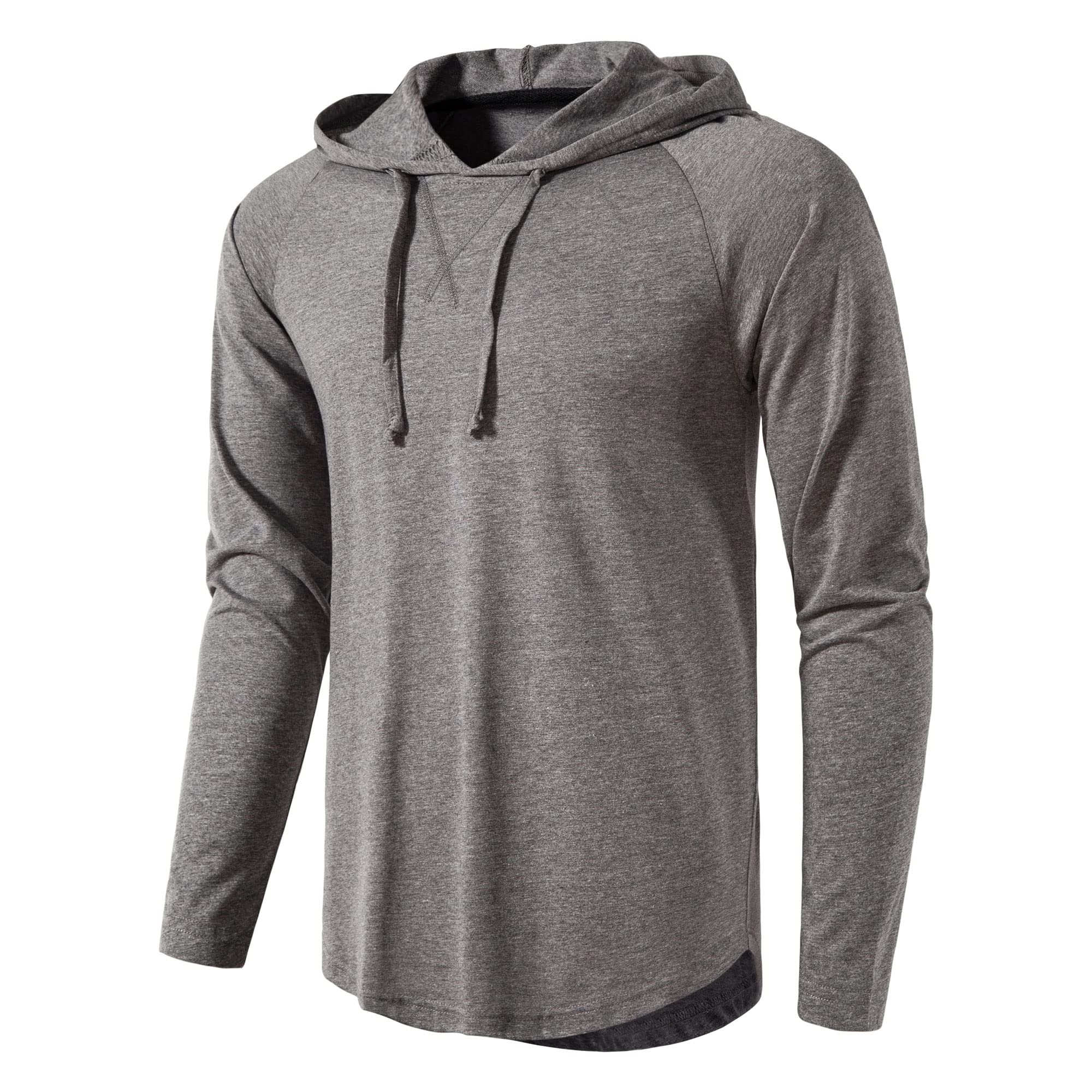 MUSE FATH Men's Long Sleeve Athletic Performance Lightweight Hoodie Sweatshirts