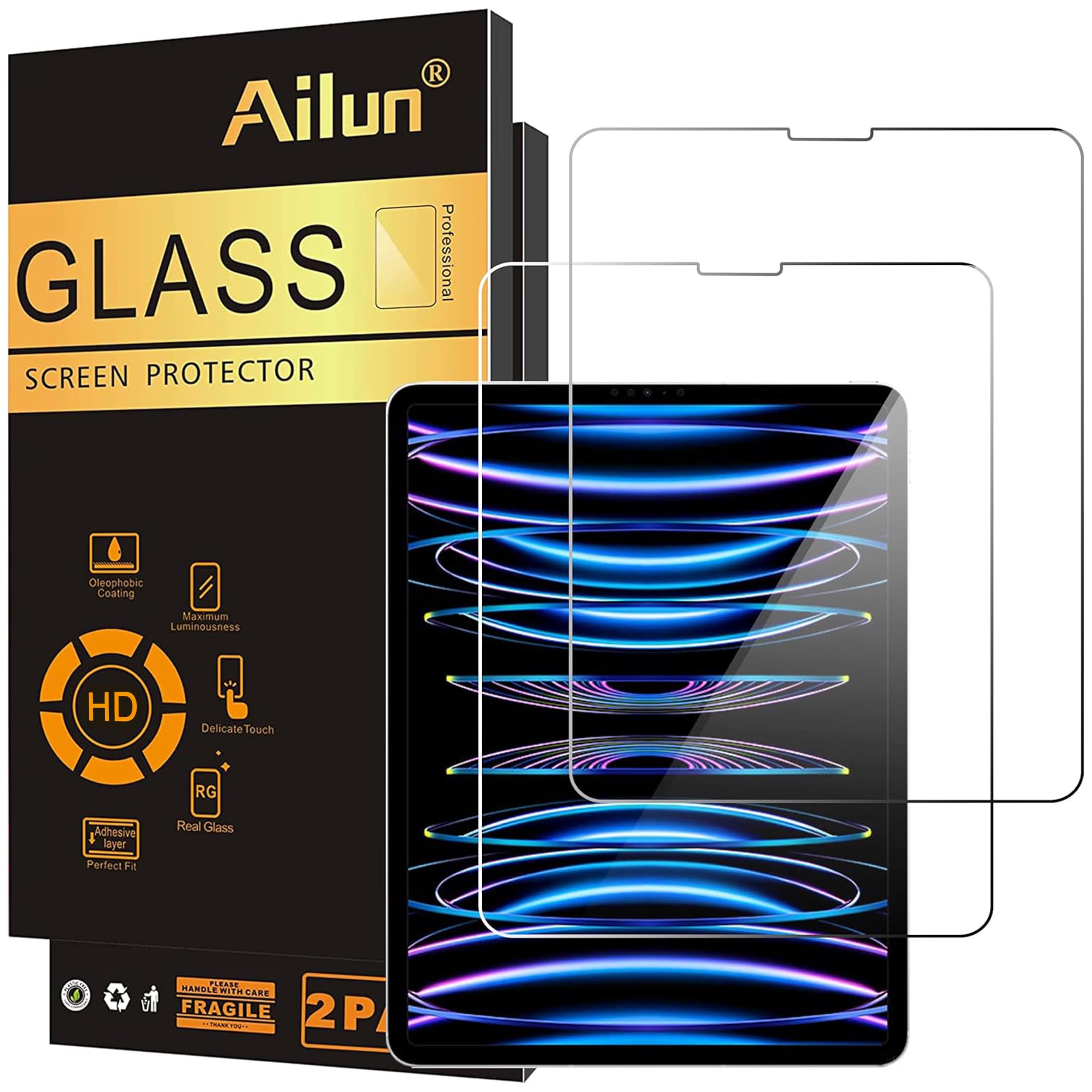 Ailun 2 Pack Screen Protector for iPad 9th/8th/7th, 10.2 Inch — Amazon image 15