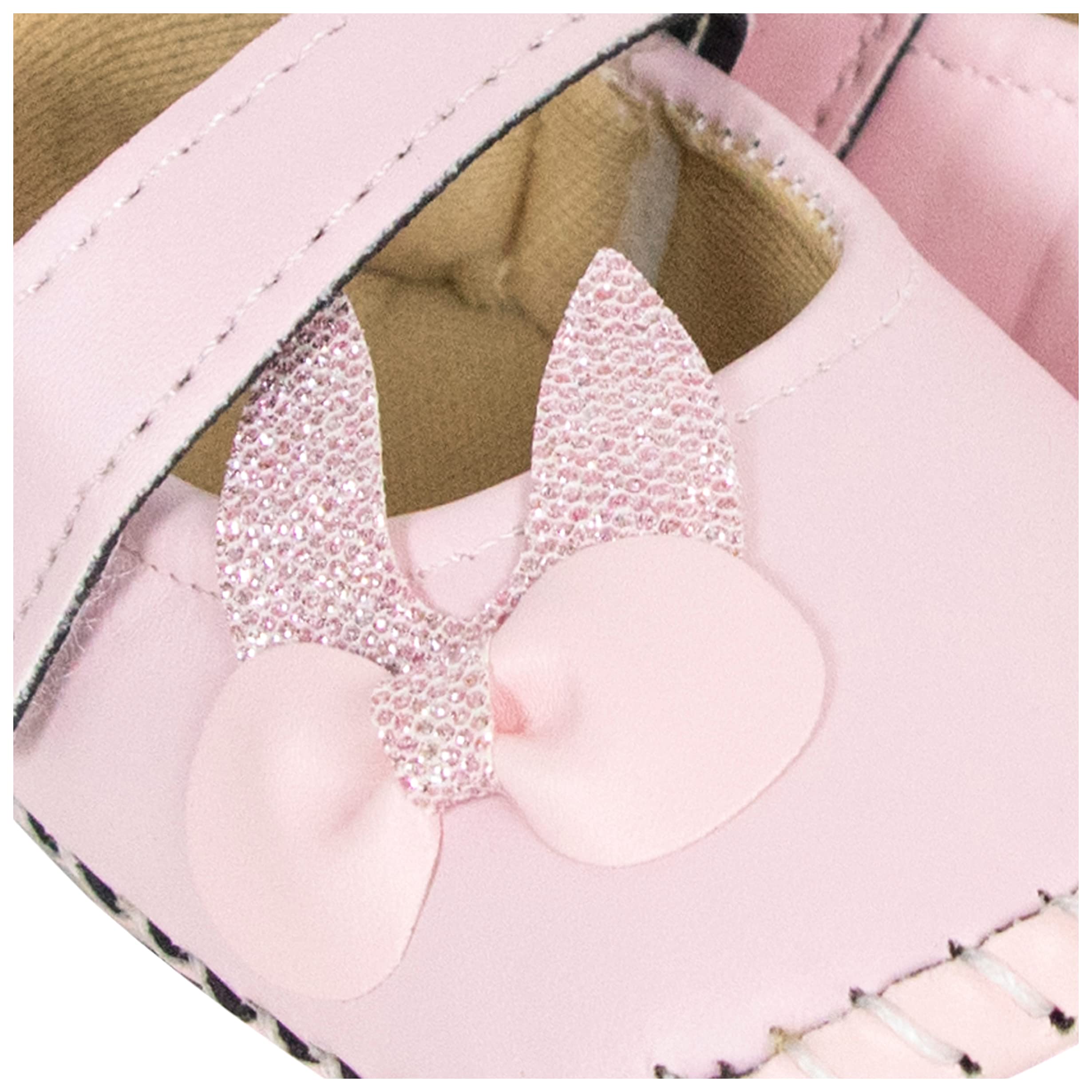 Neska Moda Baby Girls Synthetic Leather Hook & Loop Loafer Booties/Shoes For 0 To 6 Months (Pink)-BT909 2