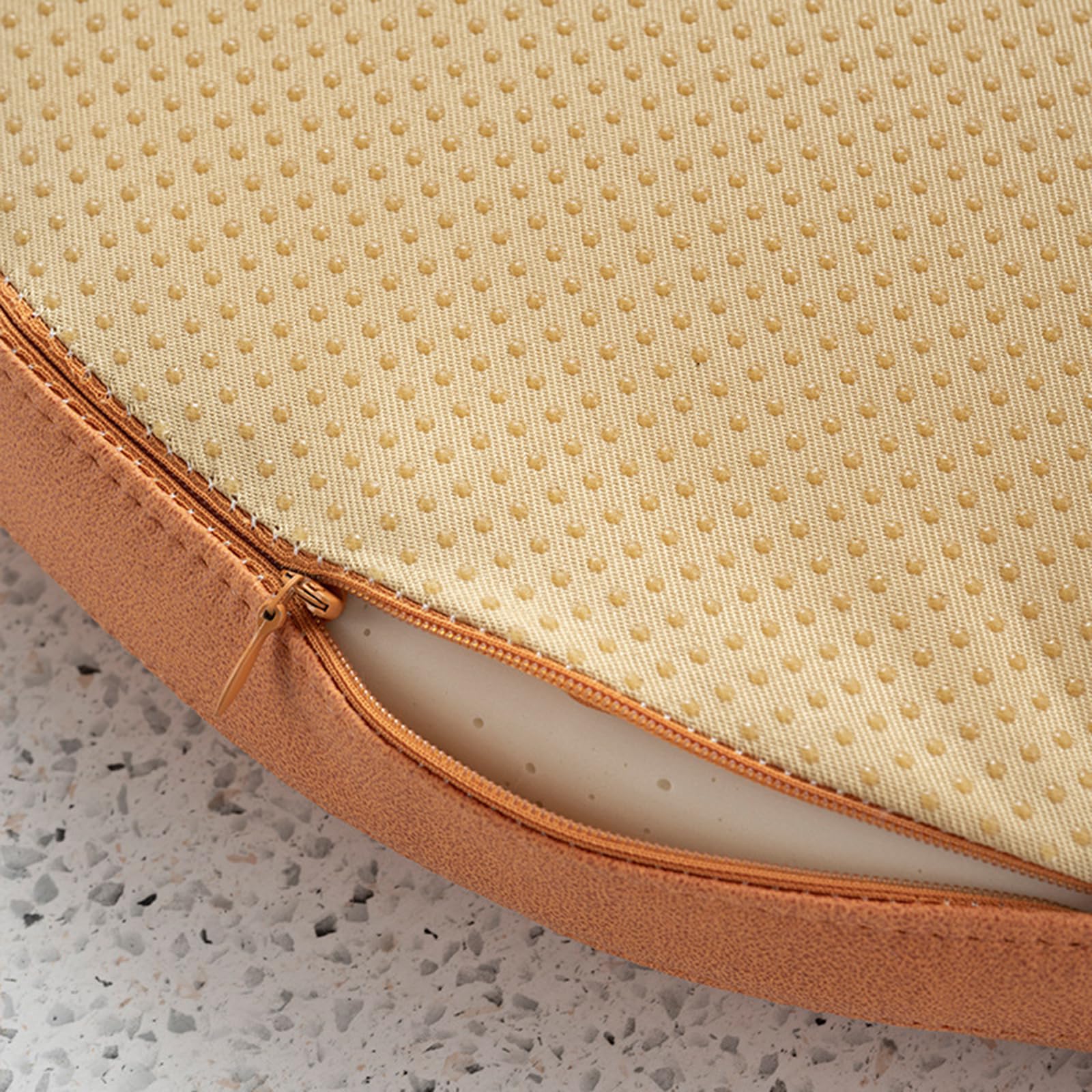 Wodoodporna poduszka do siedzenia z pianki z pamięcią kształtu, 40 cm, z zamkiem błyskawicznym, ergonomiczna, na krzesło biurowe, dla dzieci i dorosłych, jasnoszara