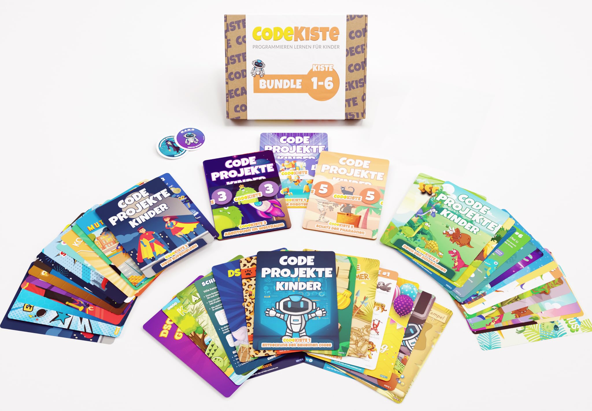 CodeKiste Bundle 1-6: Imparare A Programmare Per Bambini Da 6 A 14 Anni - Set Di 6 Scatole Con Progetti Di App E Giochi