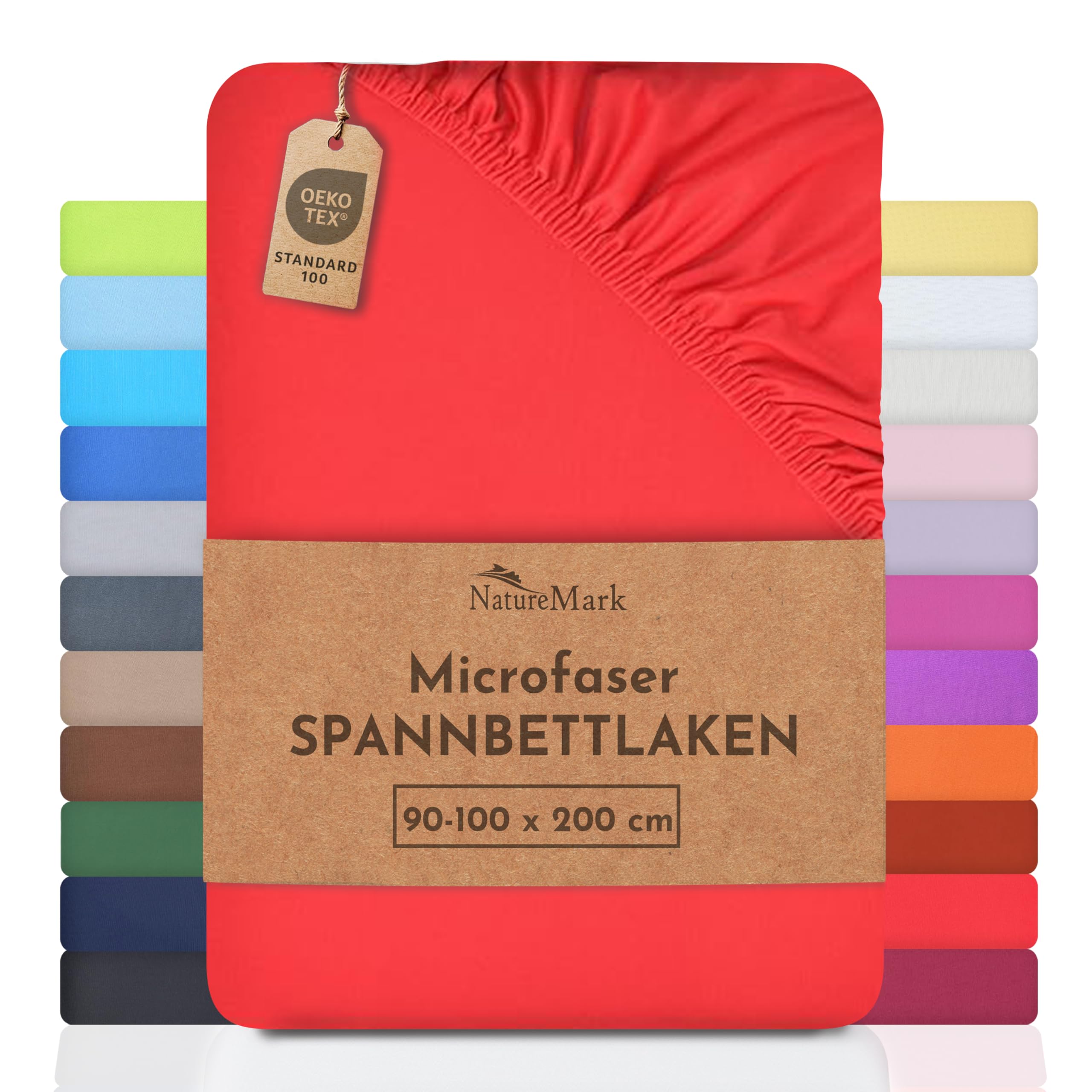 NatureMark - Mikrofaser SPANNBETTLAKEN zum Sparpreis! viele Größen und Farben Markenware