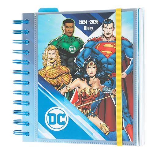 Grupo Erik - Agenda Scolaire 2024 2025 Journalier DC Comics | Agenda Spirale - Août 2024 à Juin 2025