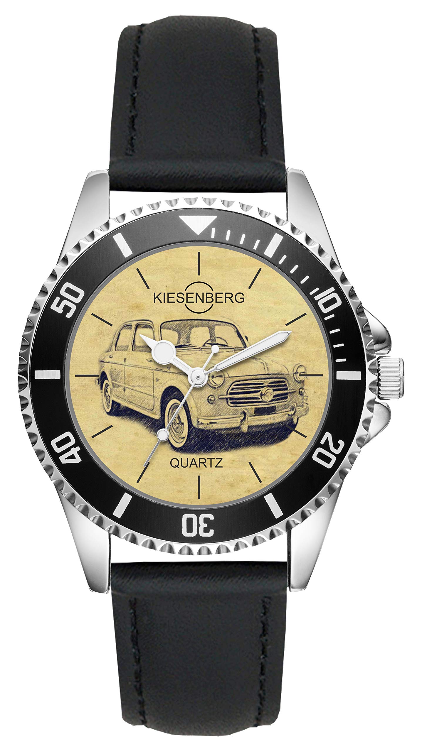 KIESENBERG Regalo per NSU Neckar 1100 1953 d'epoca Fan Autista Orologio L-6465