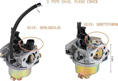 Miniatura 5 de 2410 CARBURADOR DE CARBURADOR 951-15236 751-15236 para MTD soplador de nieve Troy Bilt 208CC Storm 2410 2420 2620 2690 2690XP 524WE 524SWE