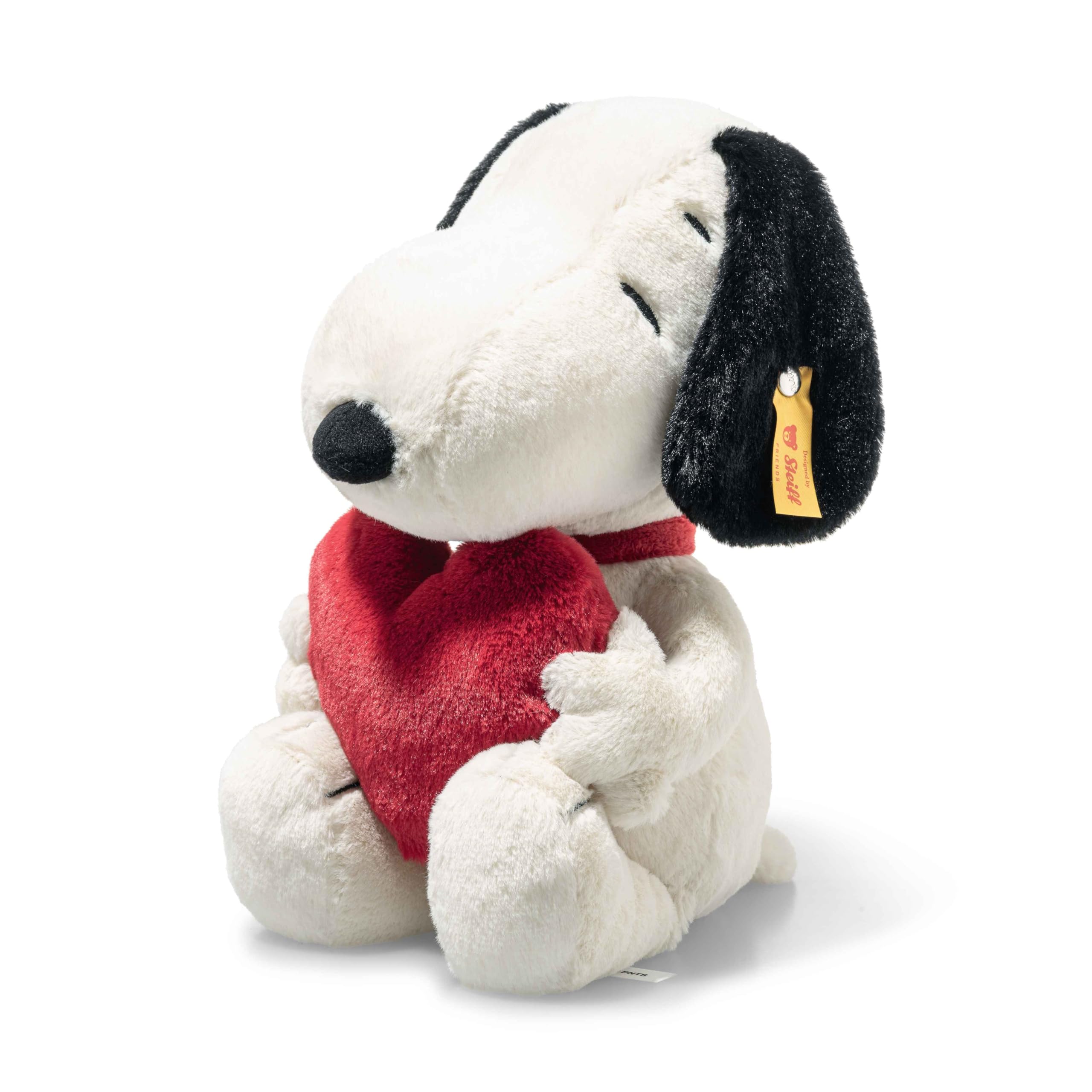 Steiff Snoopy Love cuddly toy, cute stuffed toy, boys, girls & babies from 0 months, Friends, plush toy 30 cm, white, 024375 - Image 2