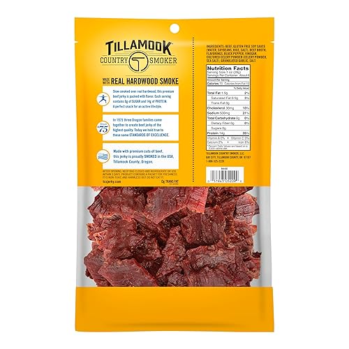 Vista 22 de Tillamook Country Smoker Zero Sugar Original Keto Friendly Beef Jerky, 6.5 onzas (paquete de 2)