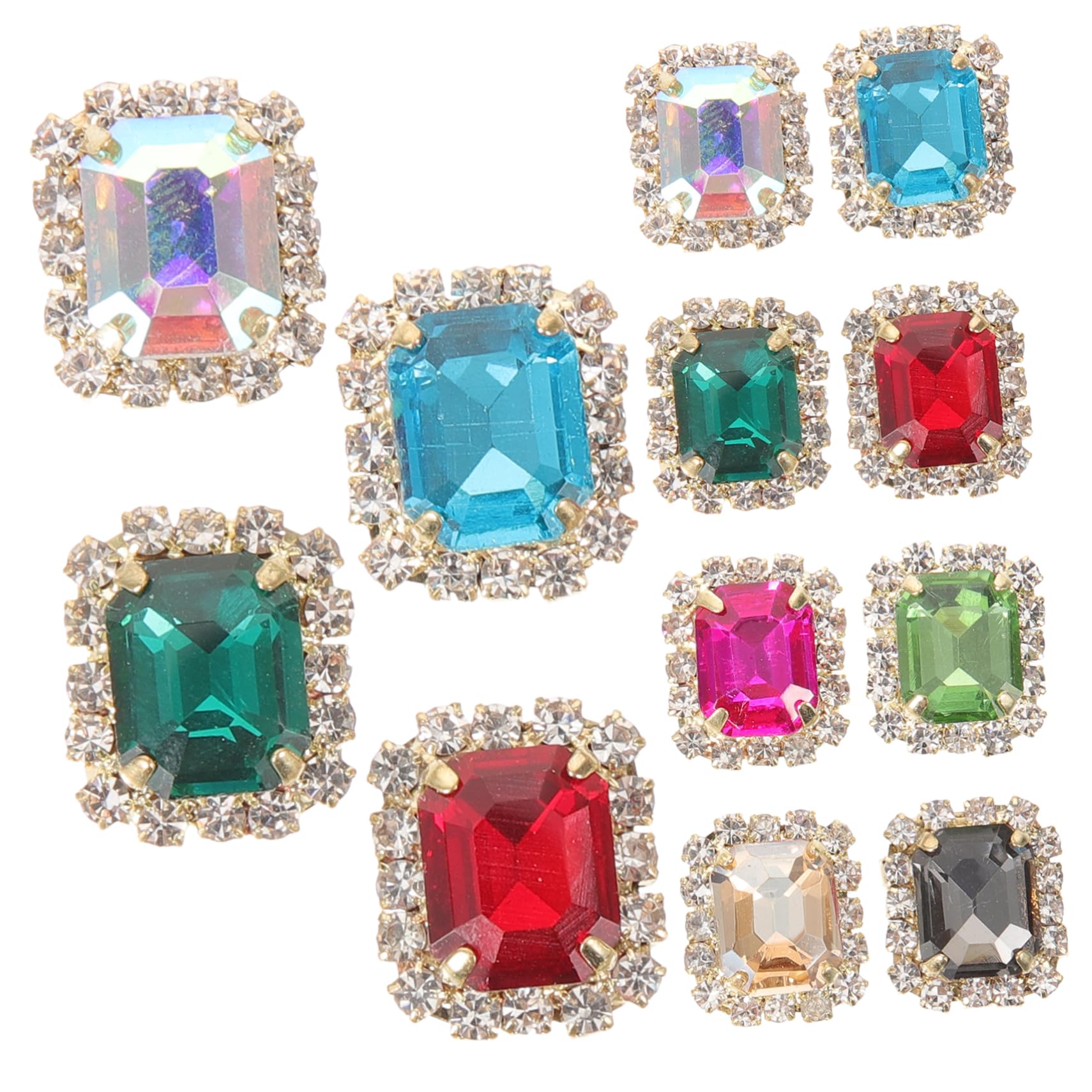 SHINEOFI 4 Sätze Bastelzubehör Bastel Zubehör Genschenkideen Geschenkideen Jellowstone Nägel Basteln Strasssteine Materialien Zum Selbermachen Dekorativer Strass Kristall 20 Stück * 4
