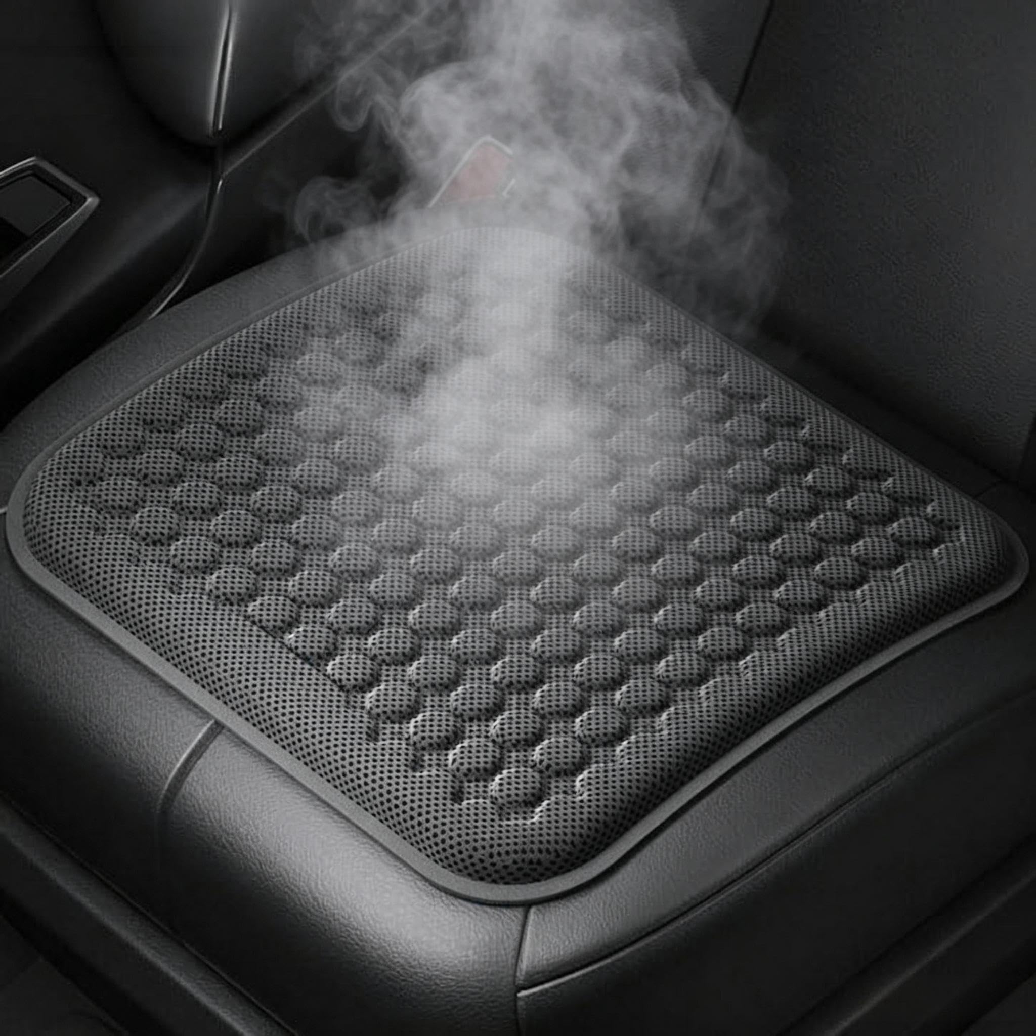 R-timer Summer Car Seat Cushion for Lada NIVA (Bj. 1977-2020), Breathable Cooling Pad Auto Interior Front Chair Protective Accessories,Black