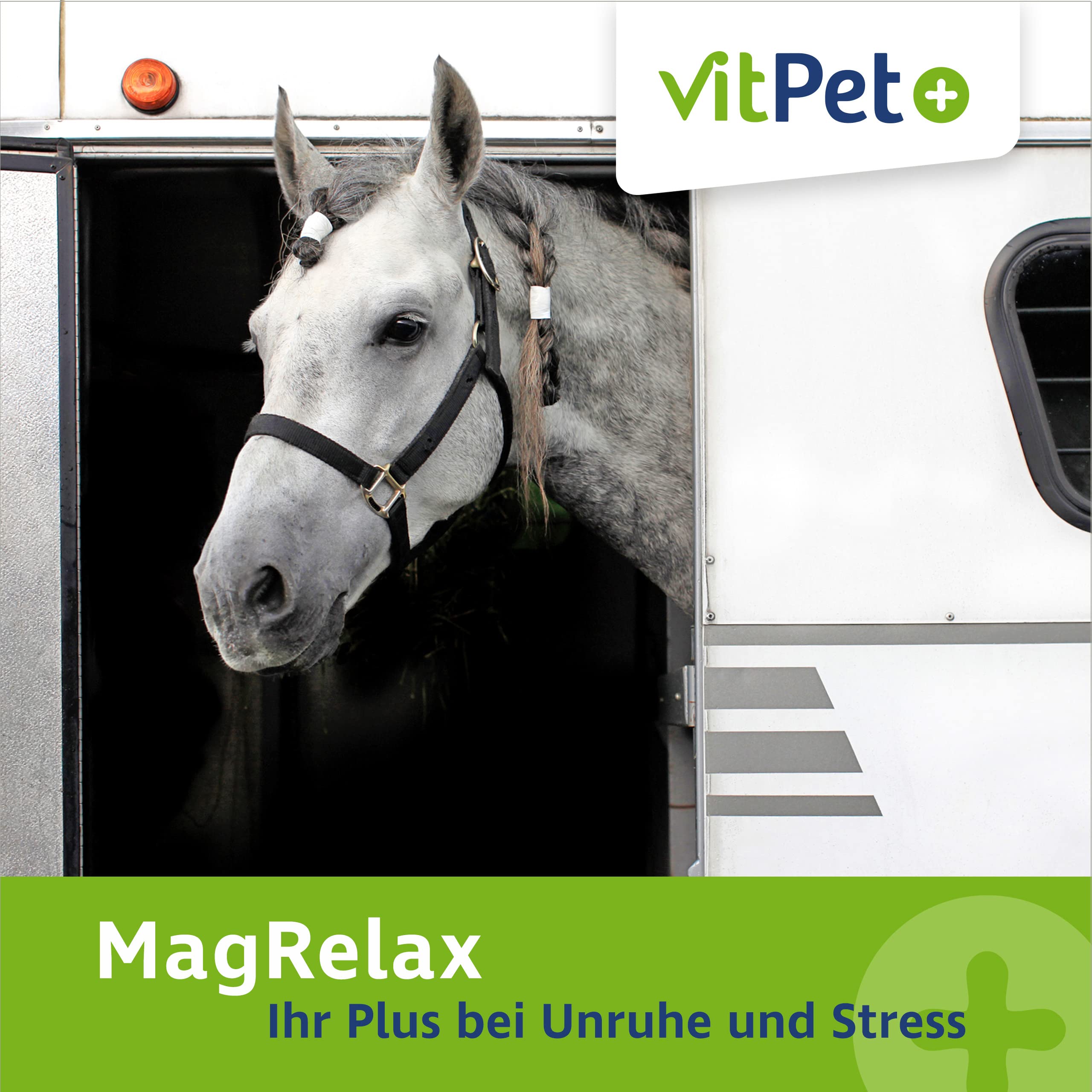 MagRelax für Pferde – Magnesium Pferd mit Tryptophan und Vitamin B-Komplex – 2 kg inklusive Dosierlöffel
