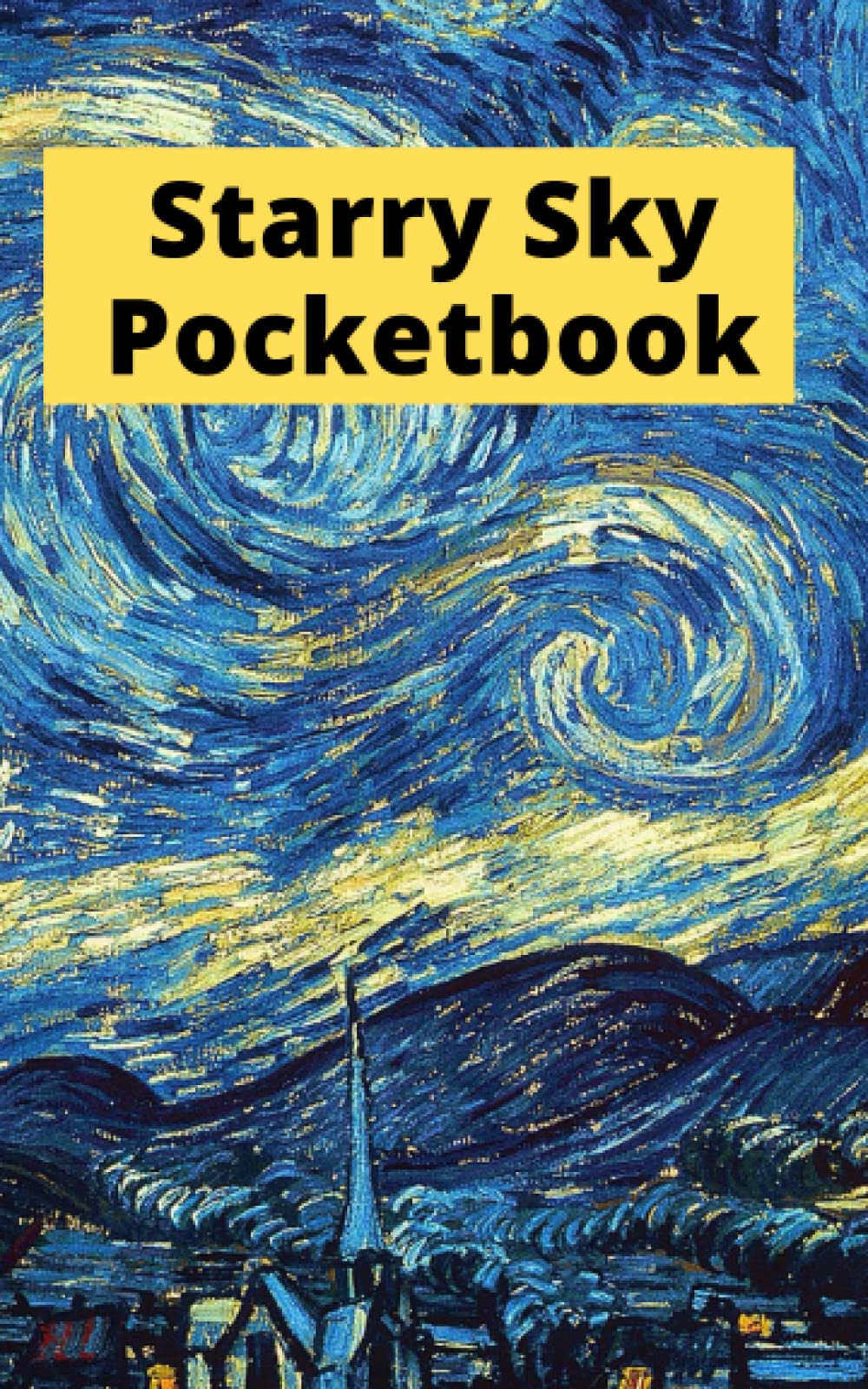 Pocketbook: Van Gogh, starry sky, Oil painting.