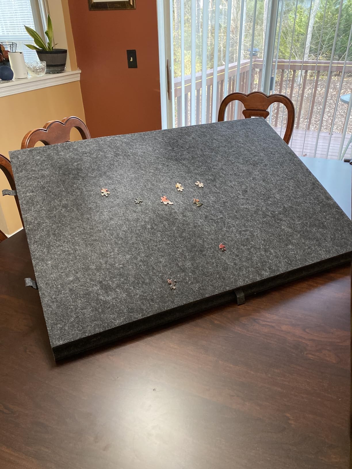 Tavola Puzzle In Legno Con Cassetti E Copertura, 76x55 Cm, Portatile Per Puzzle Da 1000 Pezzi, Con Piano Girevole Lazy Susan