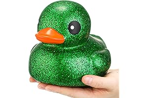 Gigantic Green Duck: Shimmering Bathtime Companion for Endless Fun
