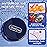 Serfeymi Small Pill Box - 3 Compartments Portable Pill Box for Purse Pocket, Compact Mini Travel Pill Case - Suitable for Medicine, Vitamin, Fish Oil, Supplements - Dark Blue(Logo)