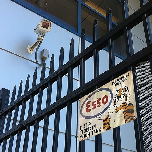 Miniatura 7 de GCOCL Esso - Letrero decorativo de metal con texto en inglés Put a Tiger in Your Tank, para bar, pub, garaje, hotel, 8 x 12 pulgadas