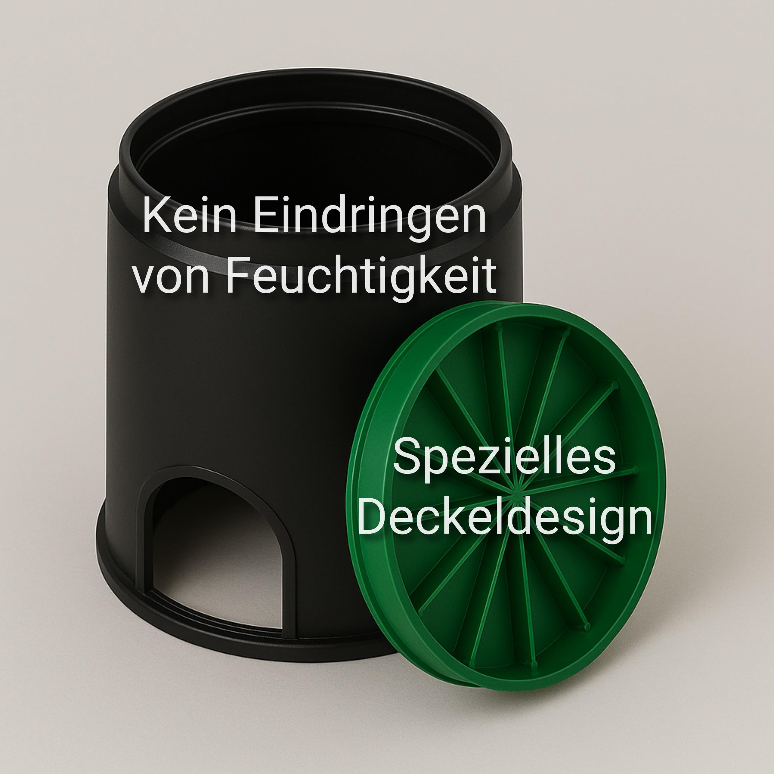 Ventilbox 310x255 mm, Bodeneinbaudose, Ventilkasten, Ventilschacht, Bewässerung-Box, Ventilbox-Rasen, Bodendose, Einbaudose, Bewässerung Garten, Box für Ventile, Trafos, Schläuche, etc. (3)