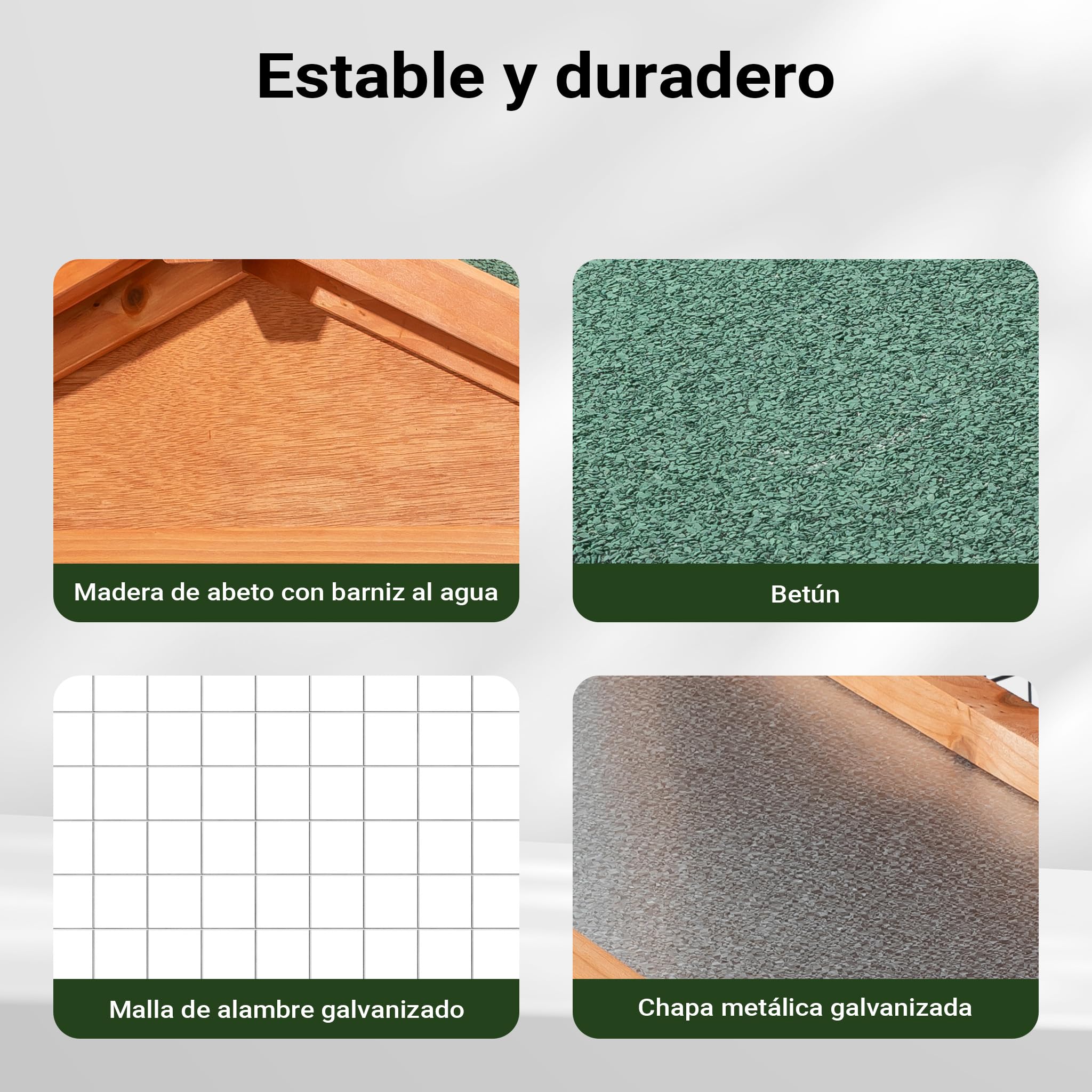 Conejera Jaula Conejos recinto Descubierto Zona Descubierta Corredor caseta Corral Madera Abeto