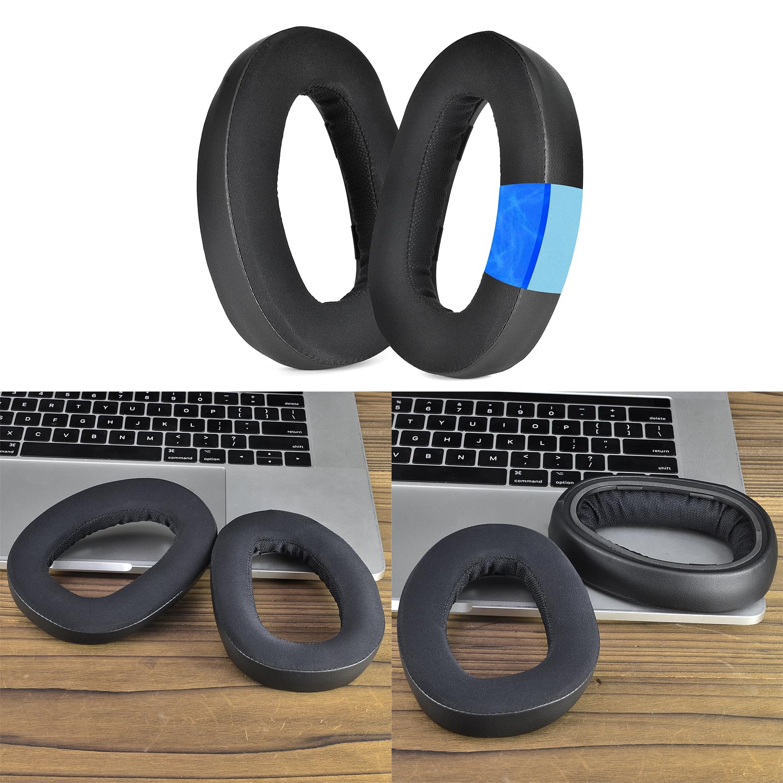 Almohadillas de gel de refrigeración de esponja para auriculares GSP500 GSP550, almohadillas elásticas de espuma viscoelástica
