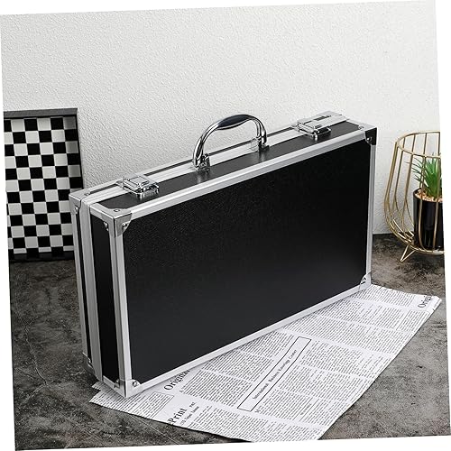 Miniatura 4 de VILLCASE Portable Aluminum Alloy Toolbox with Slide Lock Large Capacity Medicine and Instrument Case with Handle for Home Garage Workshop Storage