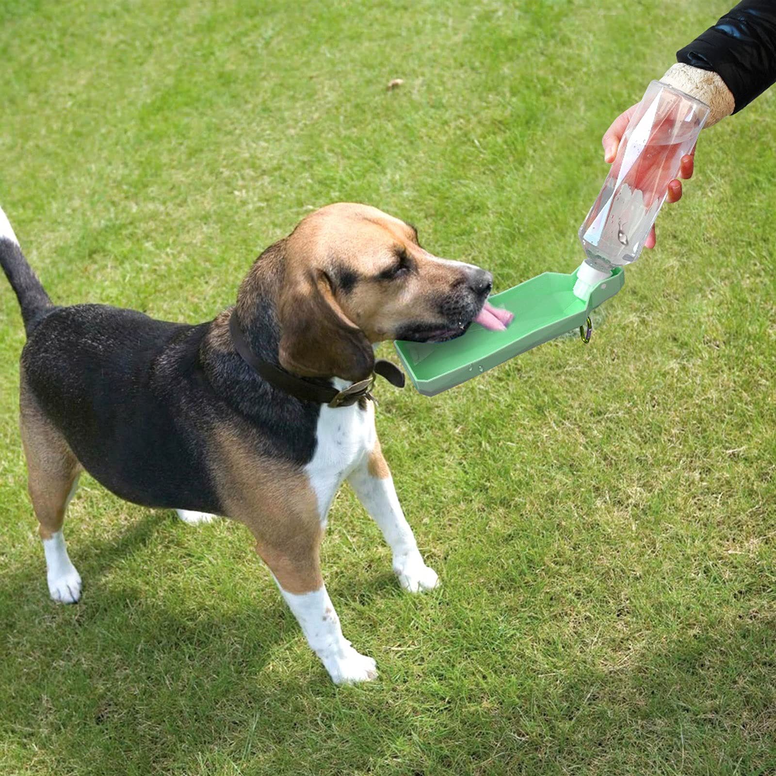 RTHGTFGW Comedero Perro Dog Pet Travel Agua Botella Agua Dispensador Plástico Plástico Cat Botura Alimentador Portátil Al Aire Libre Perrito Puppy Bowder 500ml (Color : Red)