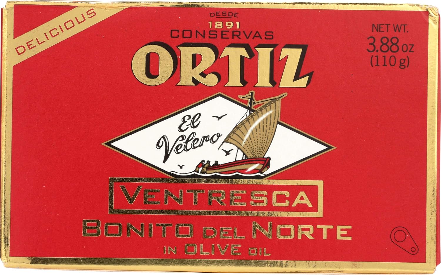 Ortiz Ventresca White Tuna Belly in Oil, 110Grams by Ortiz [Foods