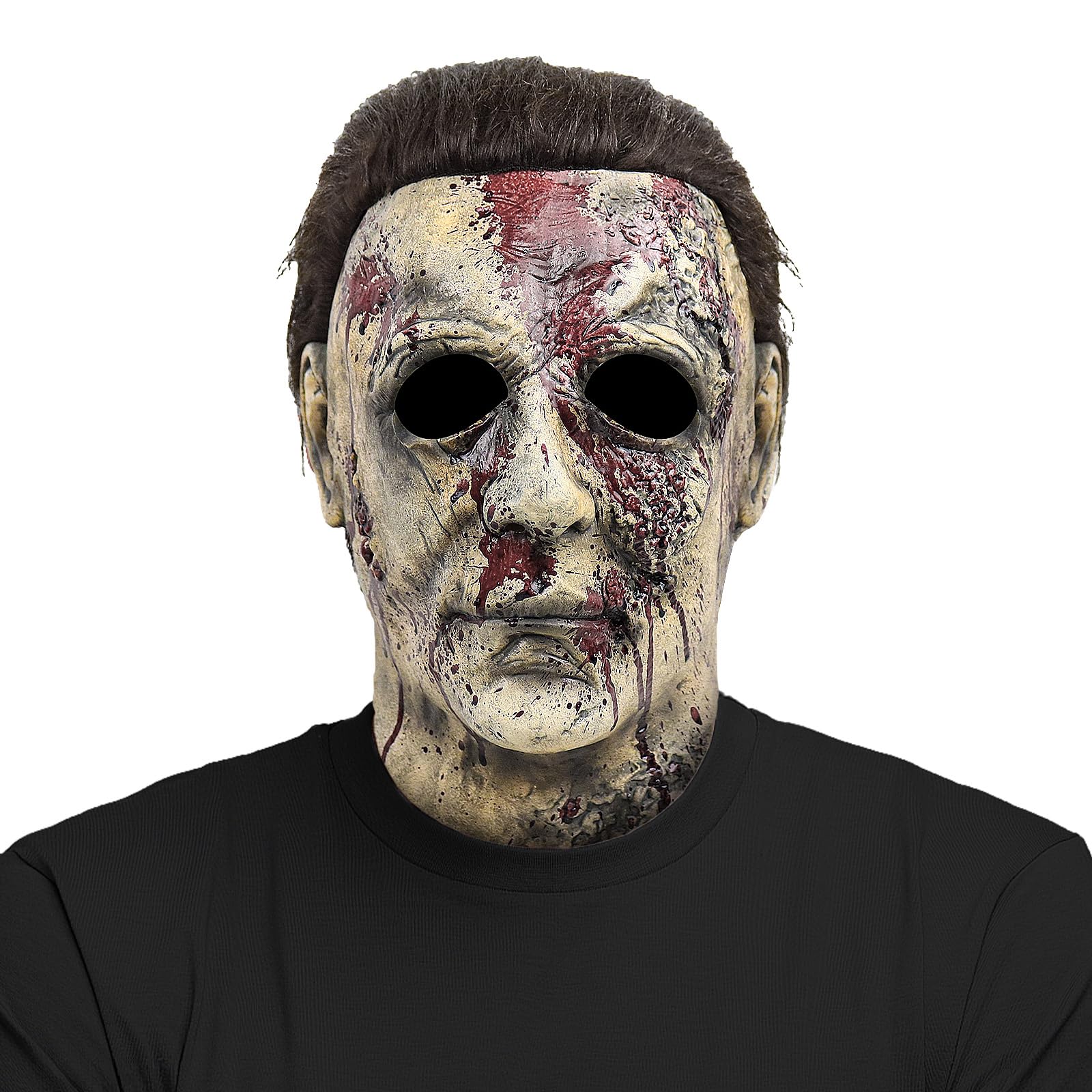 Applysu Michael Myers Masks Scary Bloody Full Head Michael Myers Mask Halloween Horror Cosplay Props for Masquerade