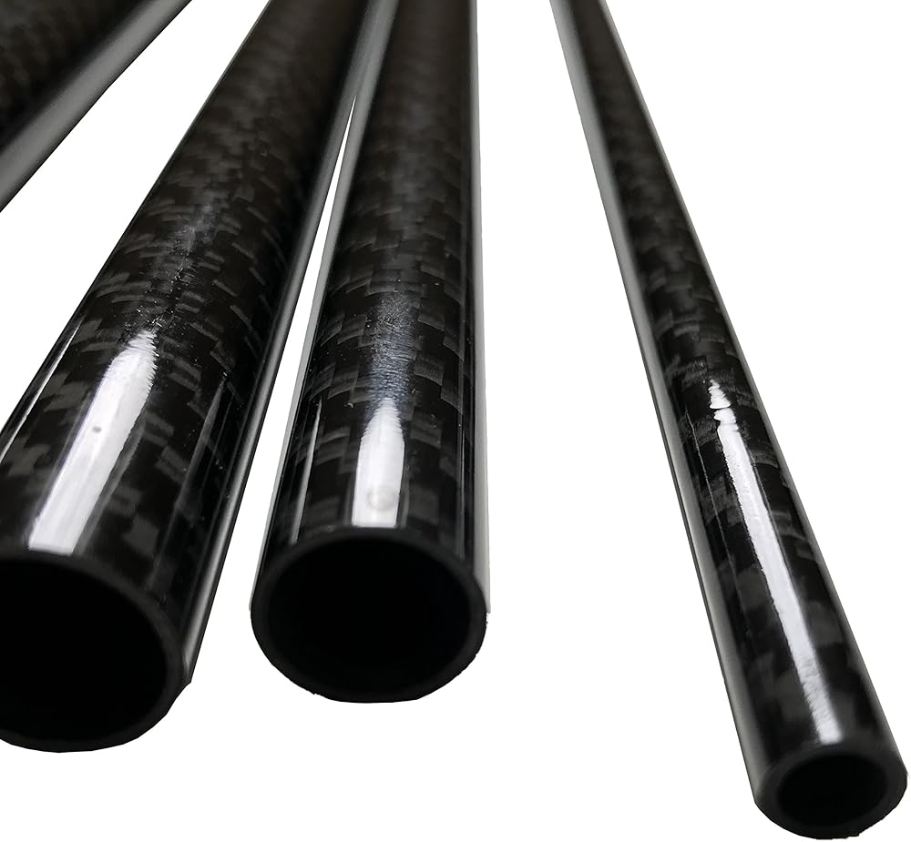 Tubes Fibre De Carbone 3K - Diamètre 20 à 30 Mm X 500 Mm (finition Brillant/mat), Pour Drones & DIY