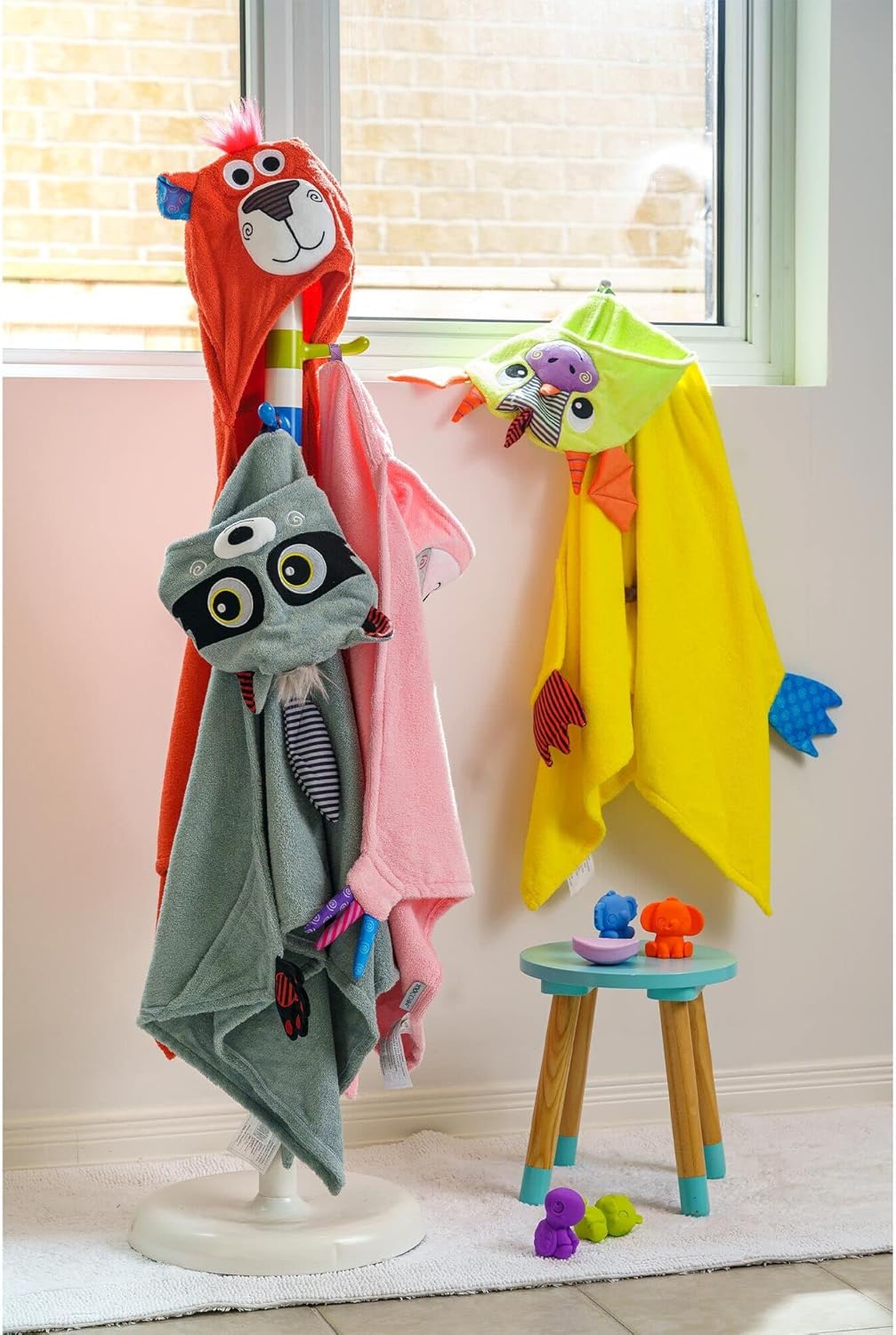 Zoochini Child Plush Terry Hooded Towel - Drool the Dragon