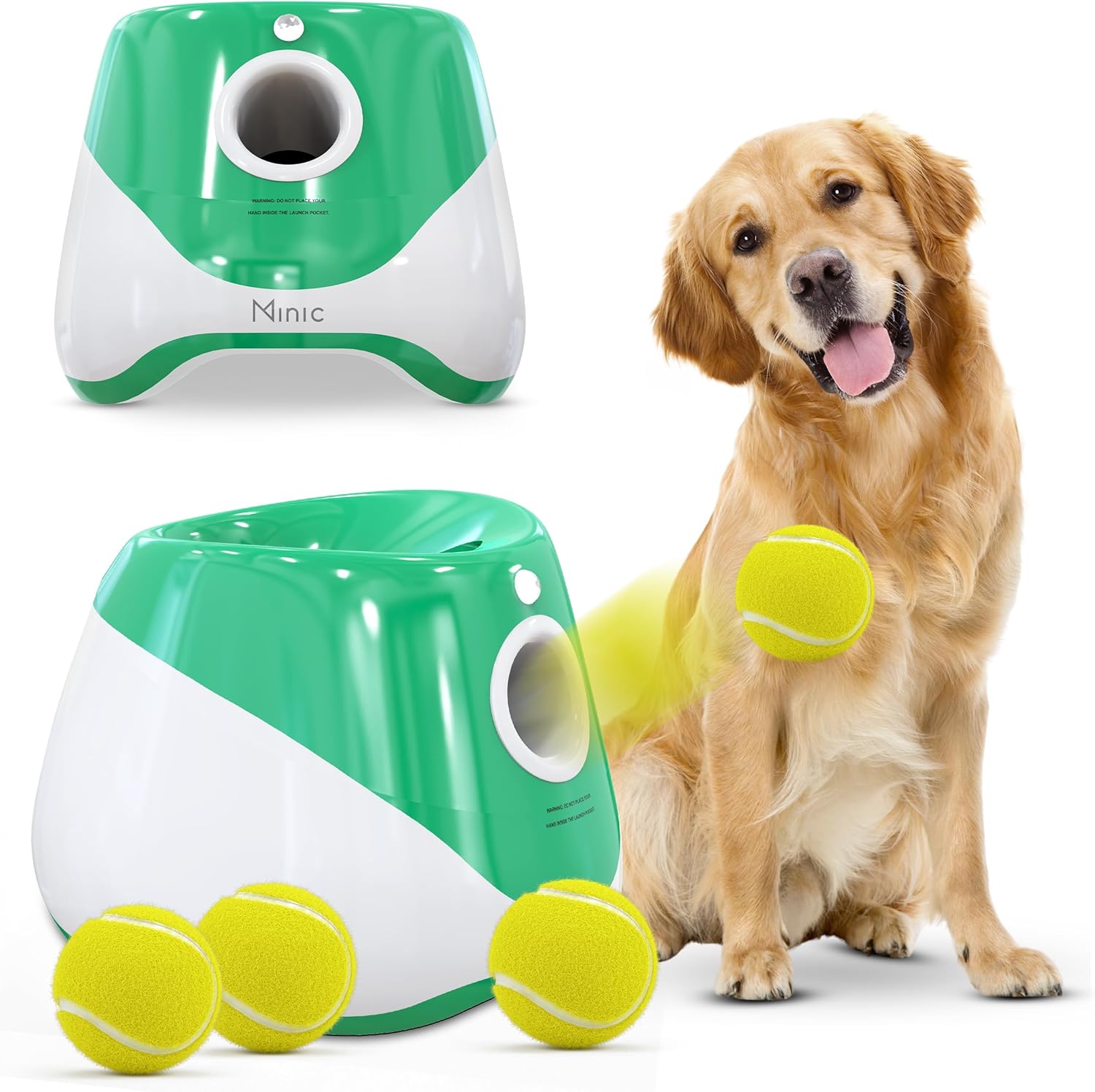 Minic Automatic Dog Ball Launcher, Dog Ball Thrower Machine