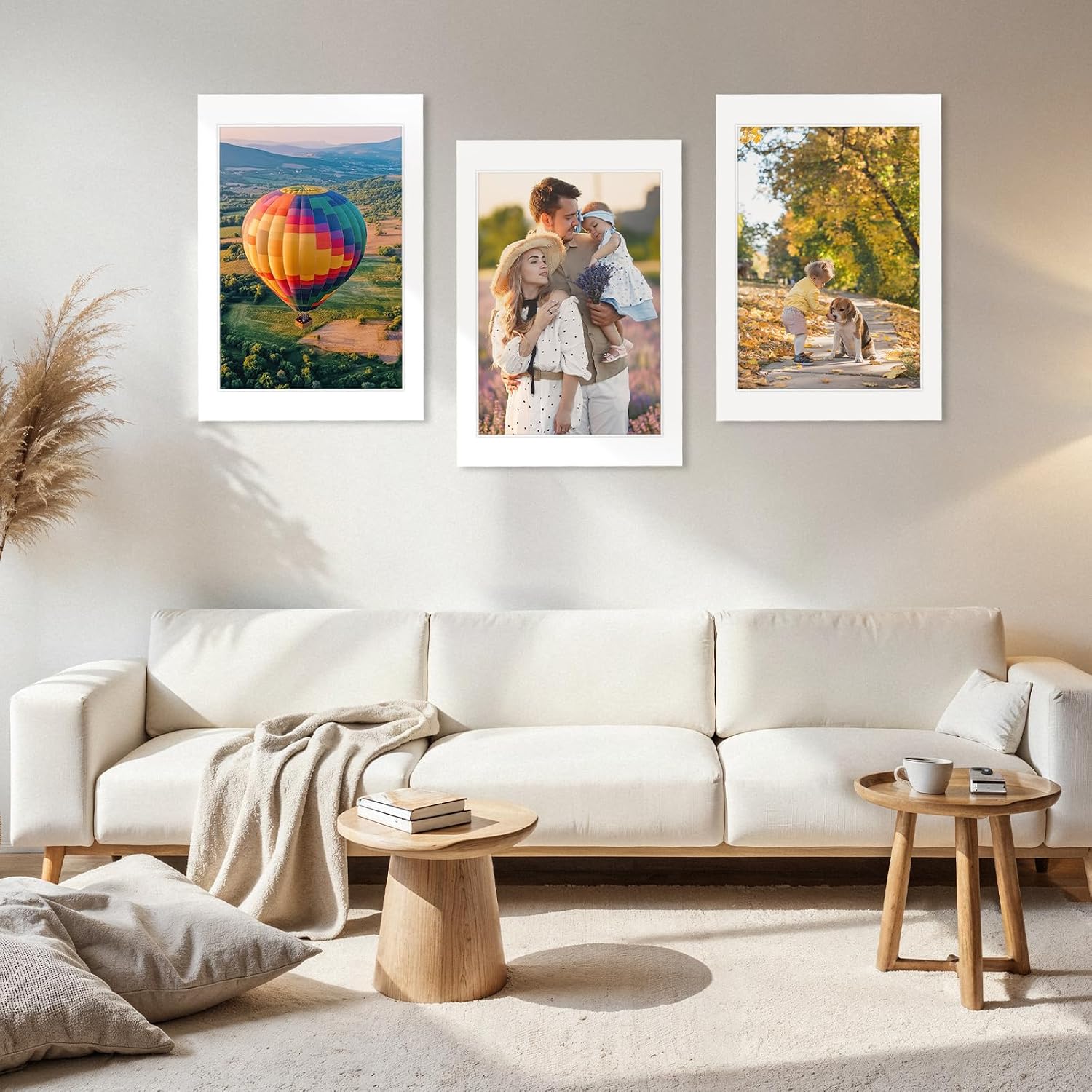 15 Pack White Picture Mats 24x36 for 20x30 Photos, Bevel Cut