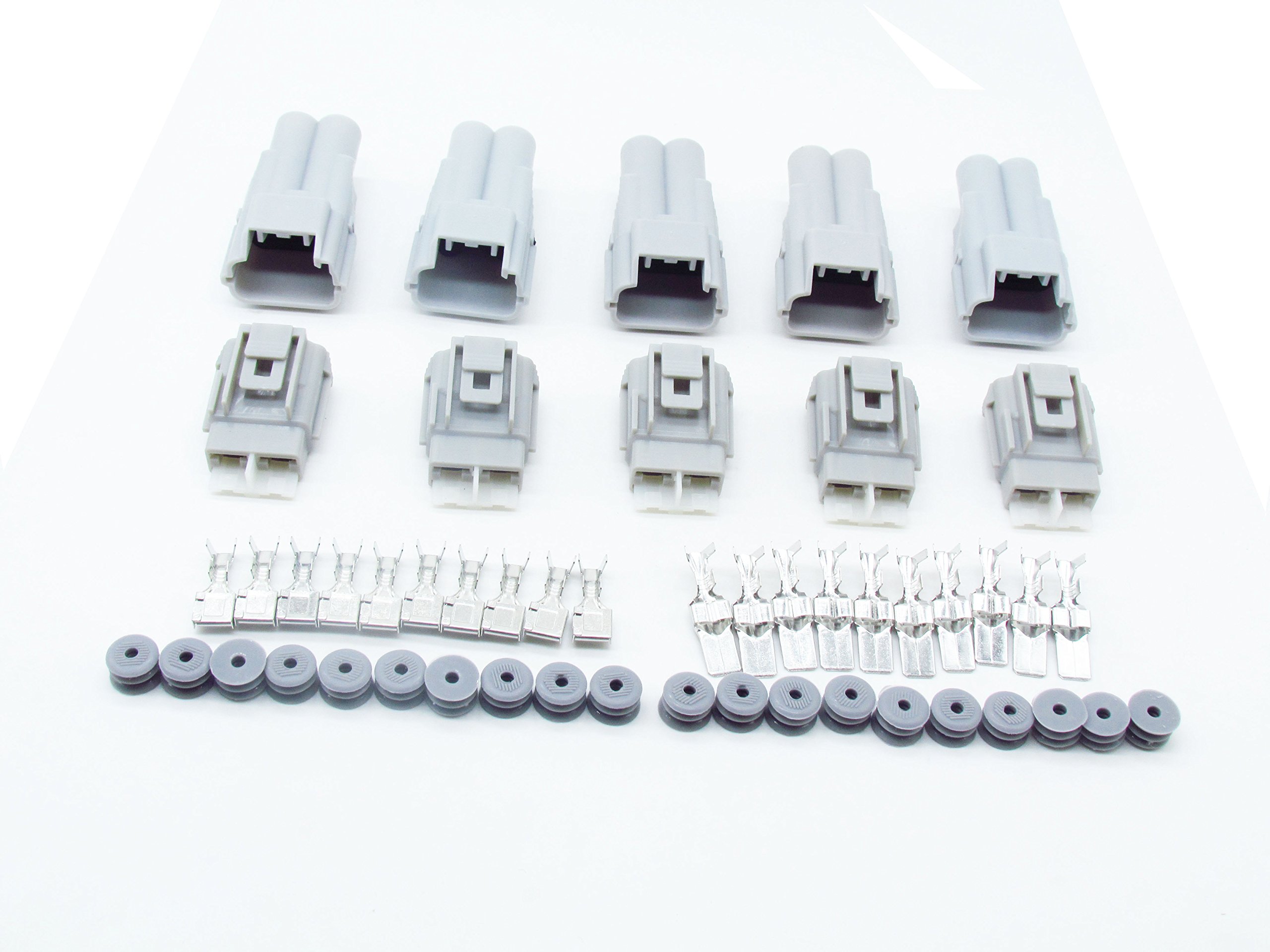 Amazon.com: CNKF 5 Sets 2 Way Male Female 6188-0096 6189-0172 Gray