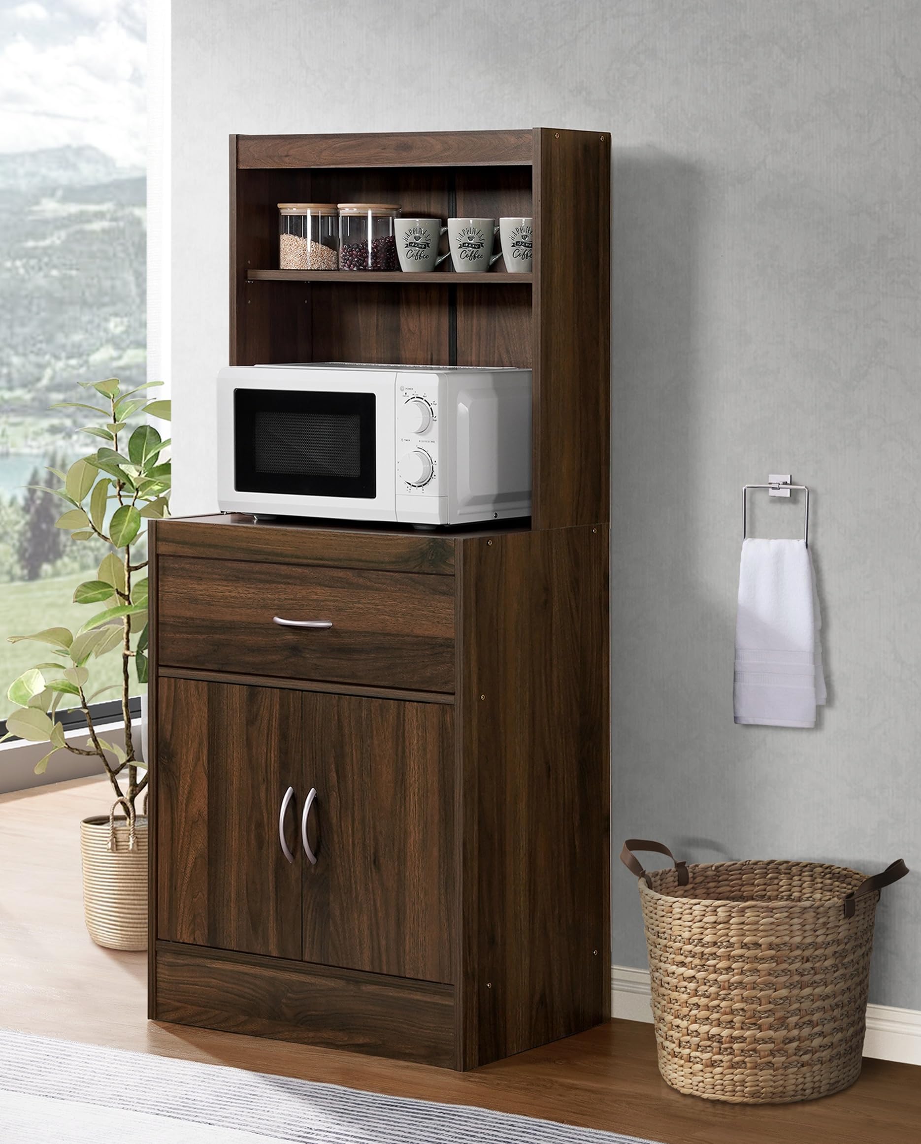 DeckUp Jade Kitchen Cabinet (Walnut, Matte Finish)-image-12