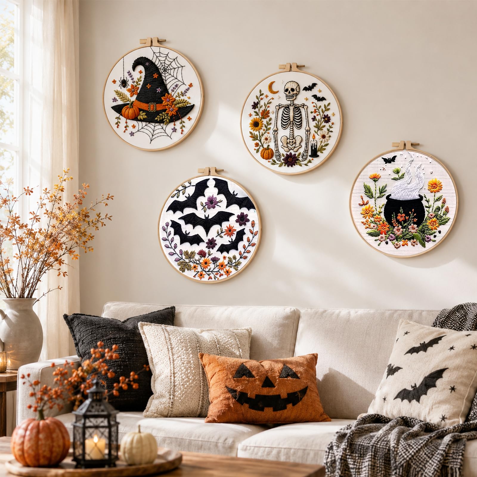 DIY Halloween Embroidery Kit - Beginner Friendly -5 DIY Halloween Embroidery Kit - Beginner Friendly -5