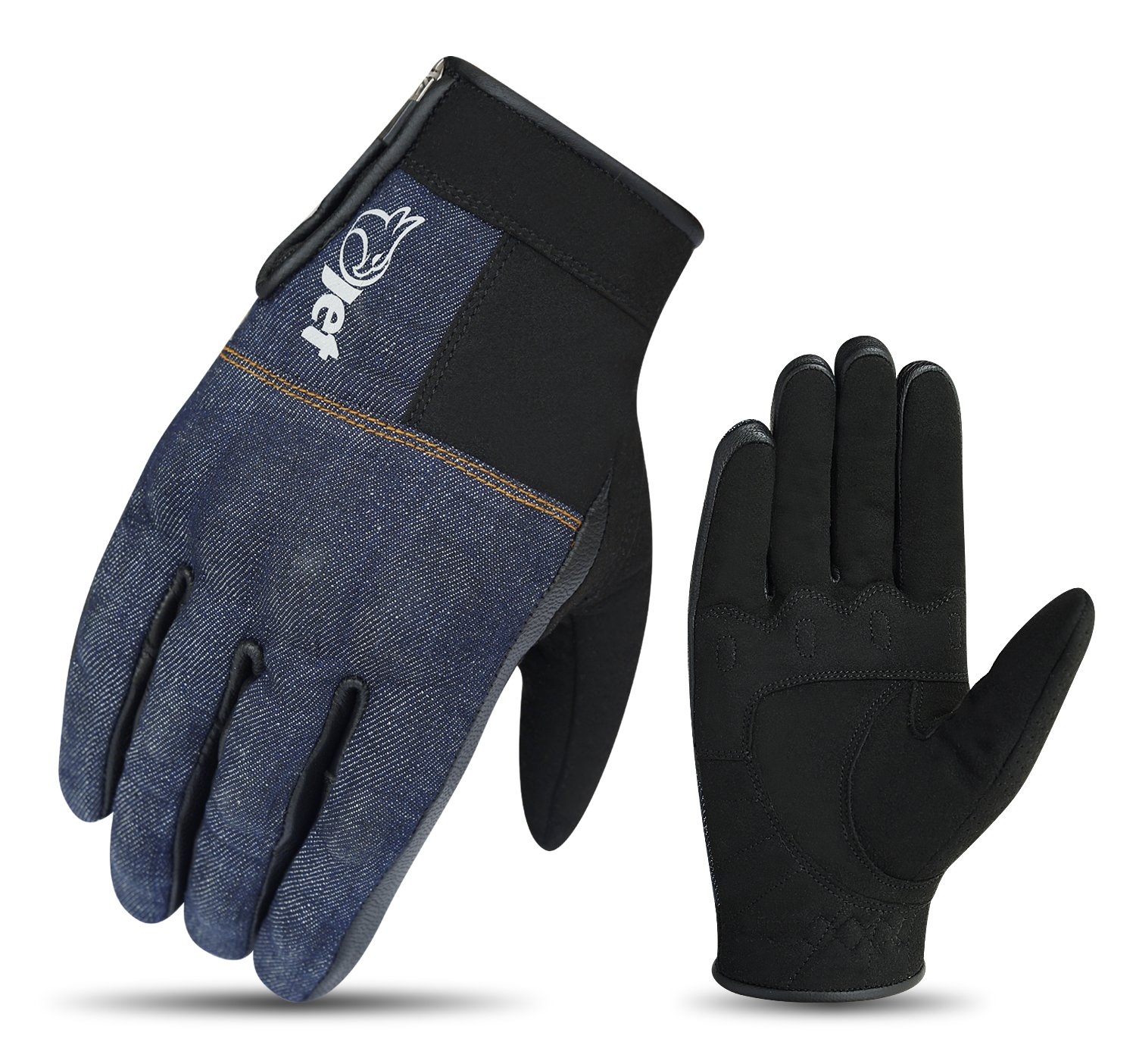 Guanti Moto Pelle Estivi Blauer COMBO Marrone - Foto 3