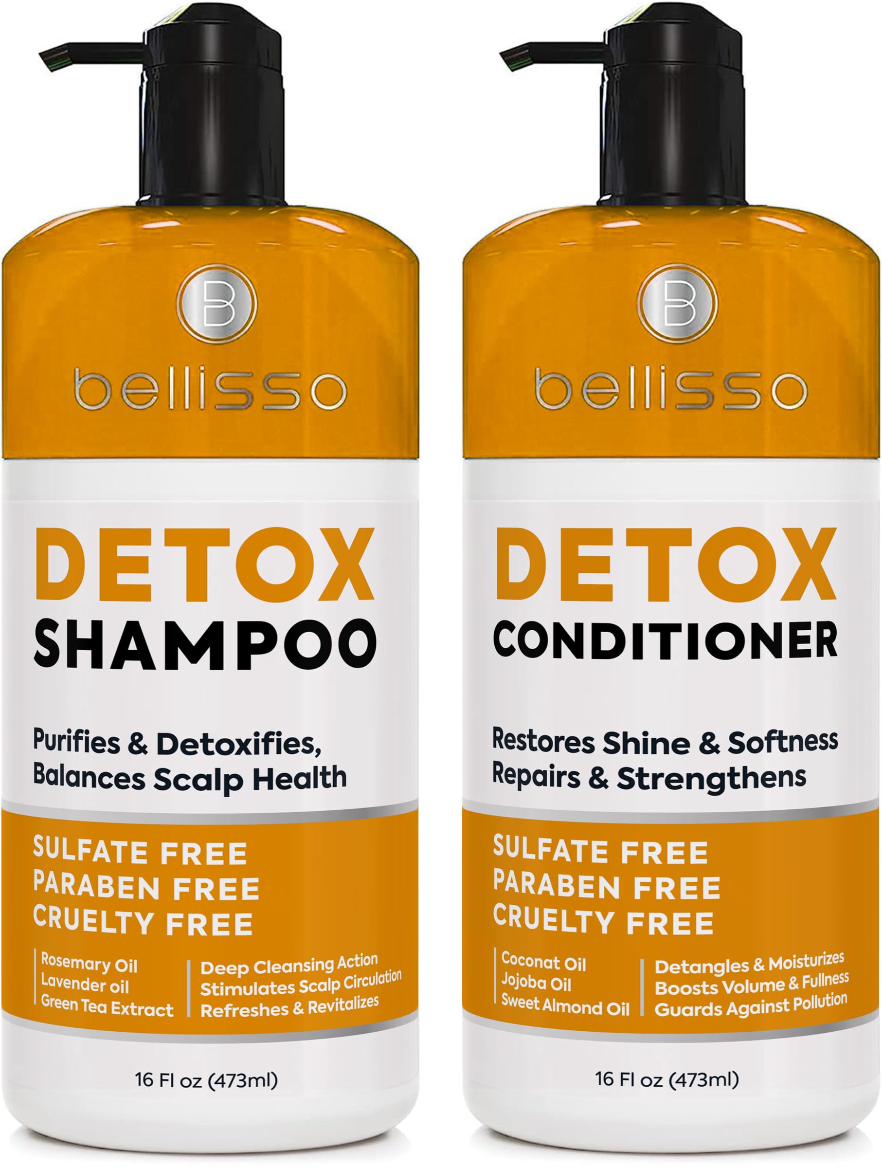 Bellisso Detox Shampoo and Conditioner Set