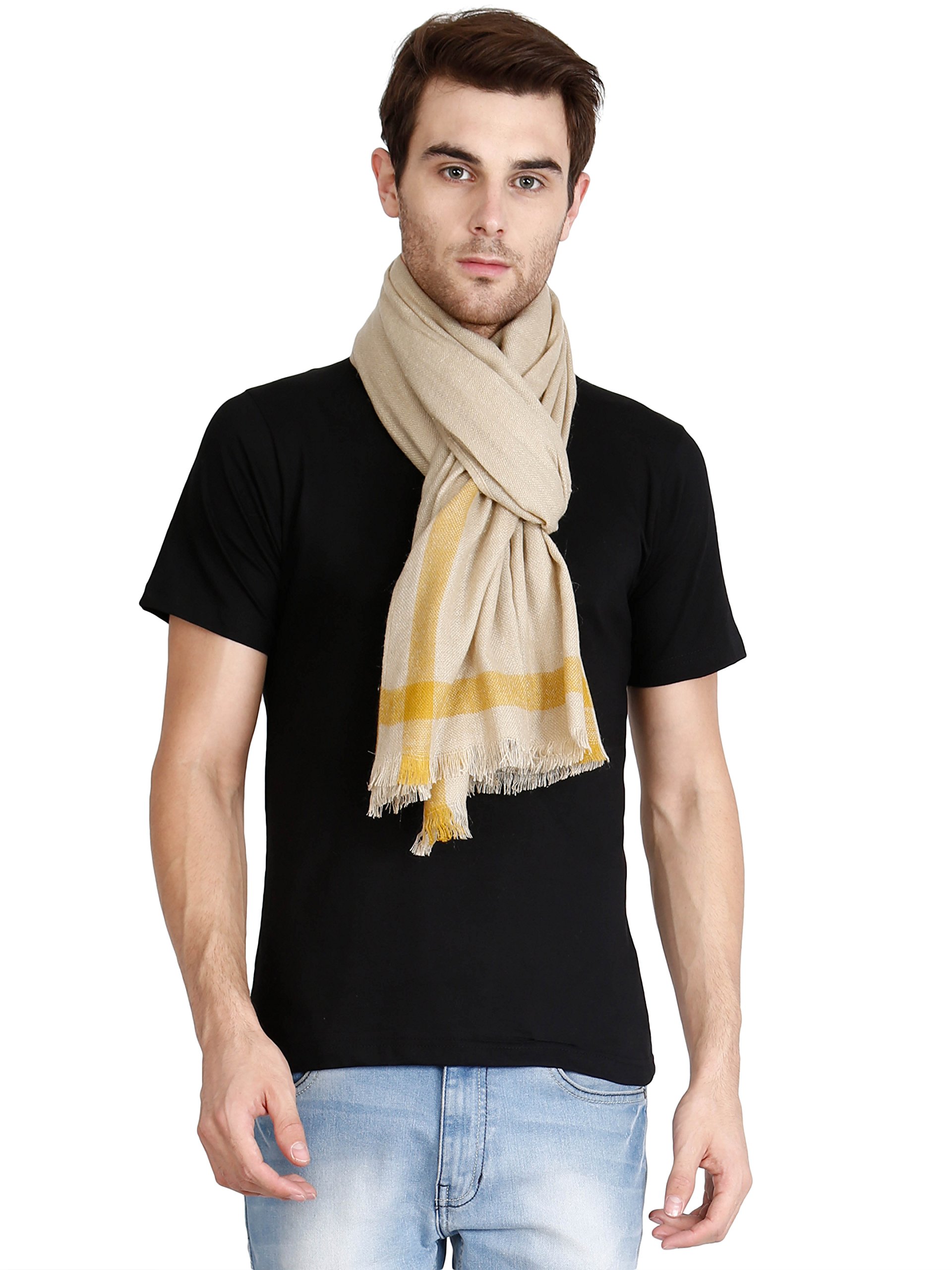 Solid Acrylic Woolen Scarf, Scarves, Stole and Shawl for Men & Women for Winters, Size - 90 * 200 cms-image-39