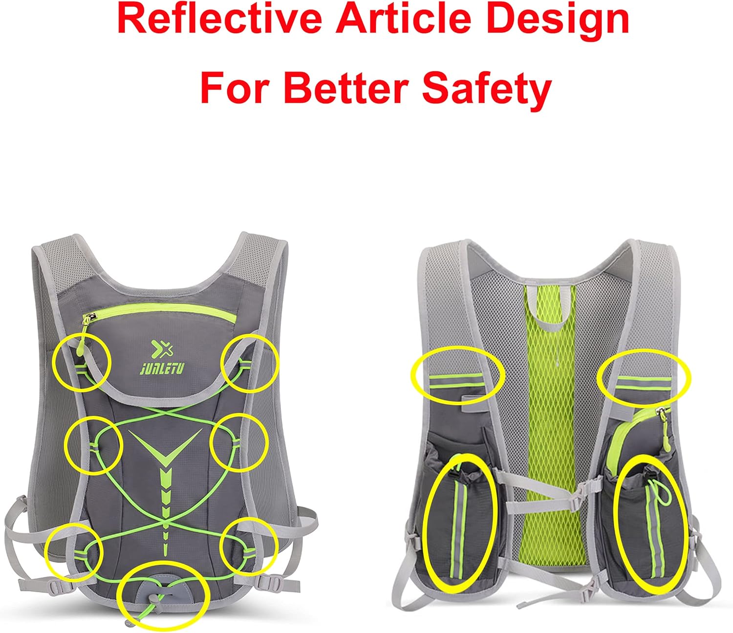 Hydration Pack with 2L Hydration Bladder – Rucksack, Water Backpack, Sports Vest, Hiking, Cycling, Climbing, Camping, Trail Running