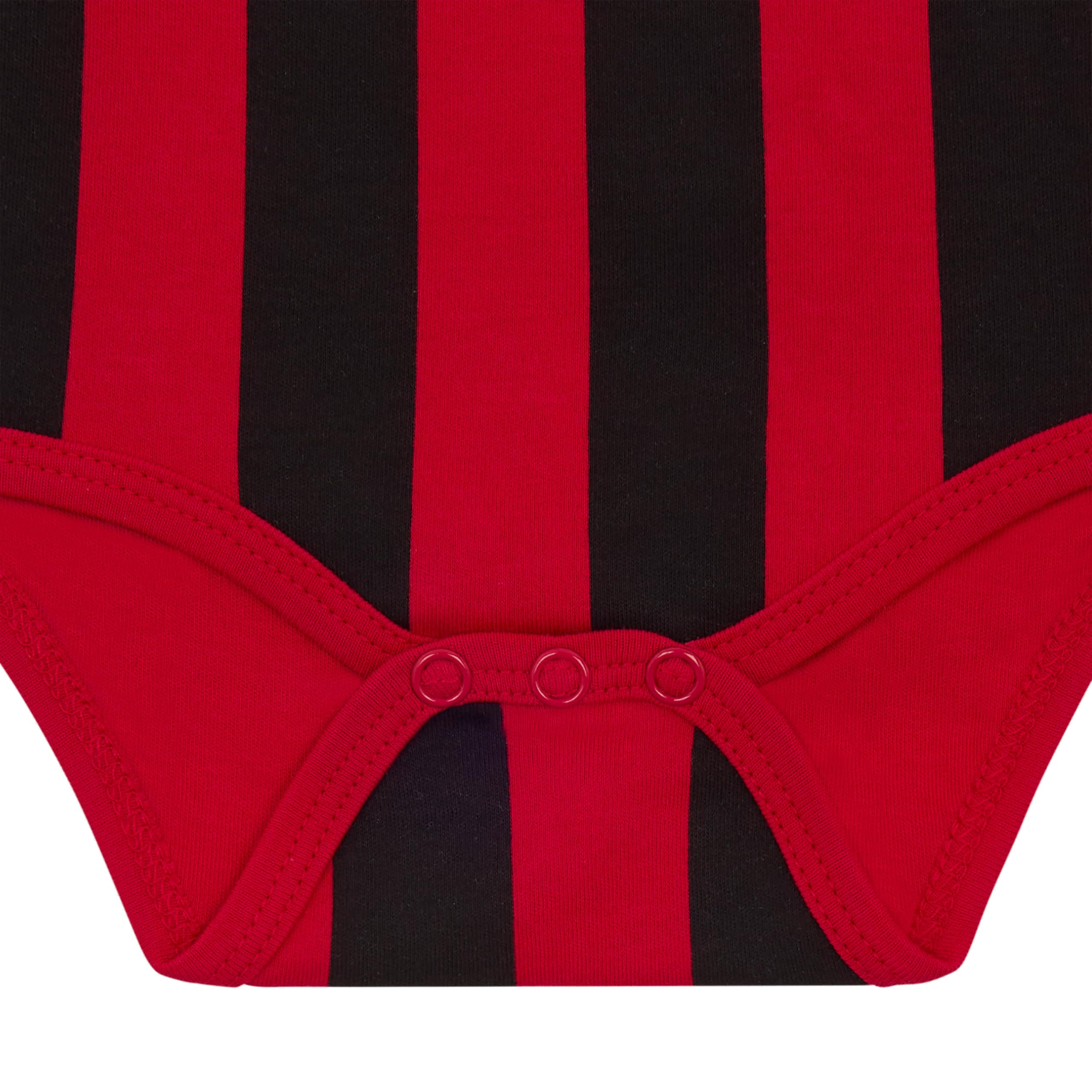 A.C. Milan Body Mezza Manica Canotta per bambino e neonato Unisex - Bimbi 0-24 (Pacco da 1)