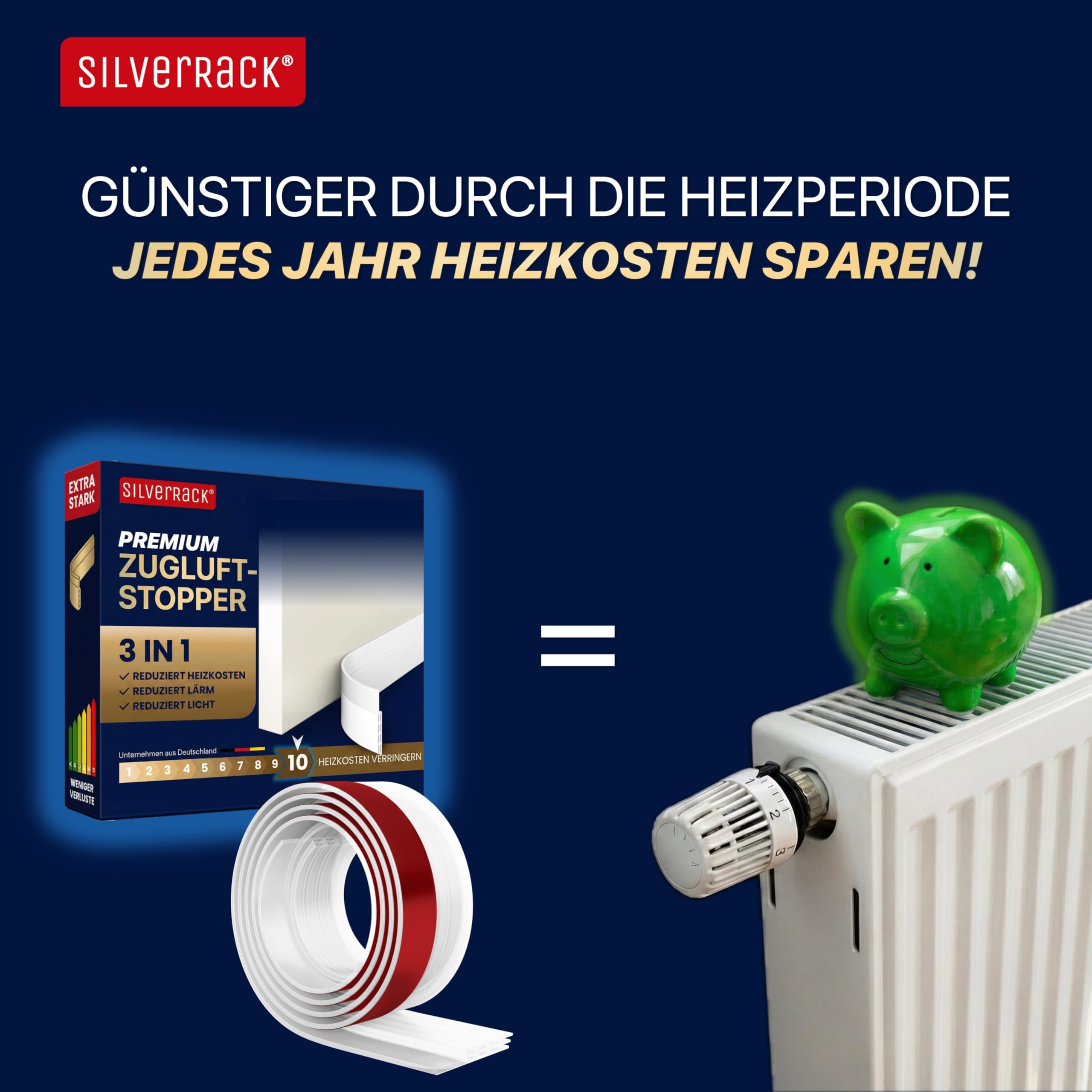 SilverRack Zugluftstopper für Türen Transparent 5 x 1m Türdichtung | Zuschneidbare Türdichtung selbstklebend unten,Gummilippe Zugluft/Windschutz/Schallschutz/Kälteschutz