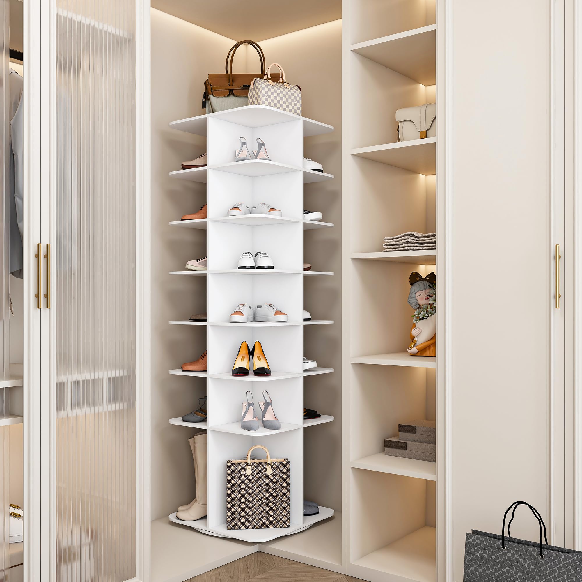 Hammered Copper Lazy Susan (Natural Fire)