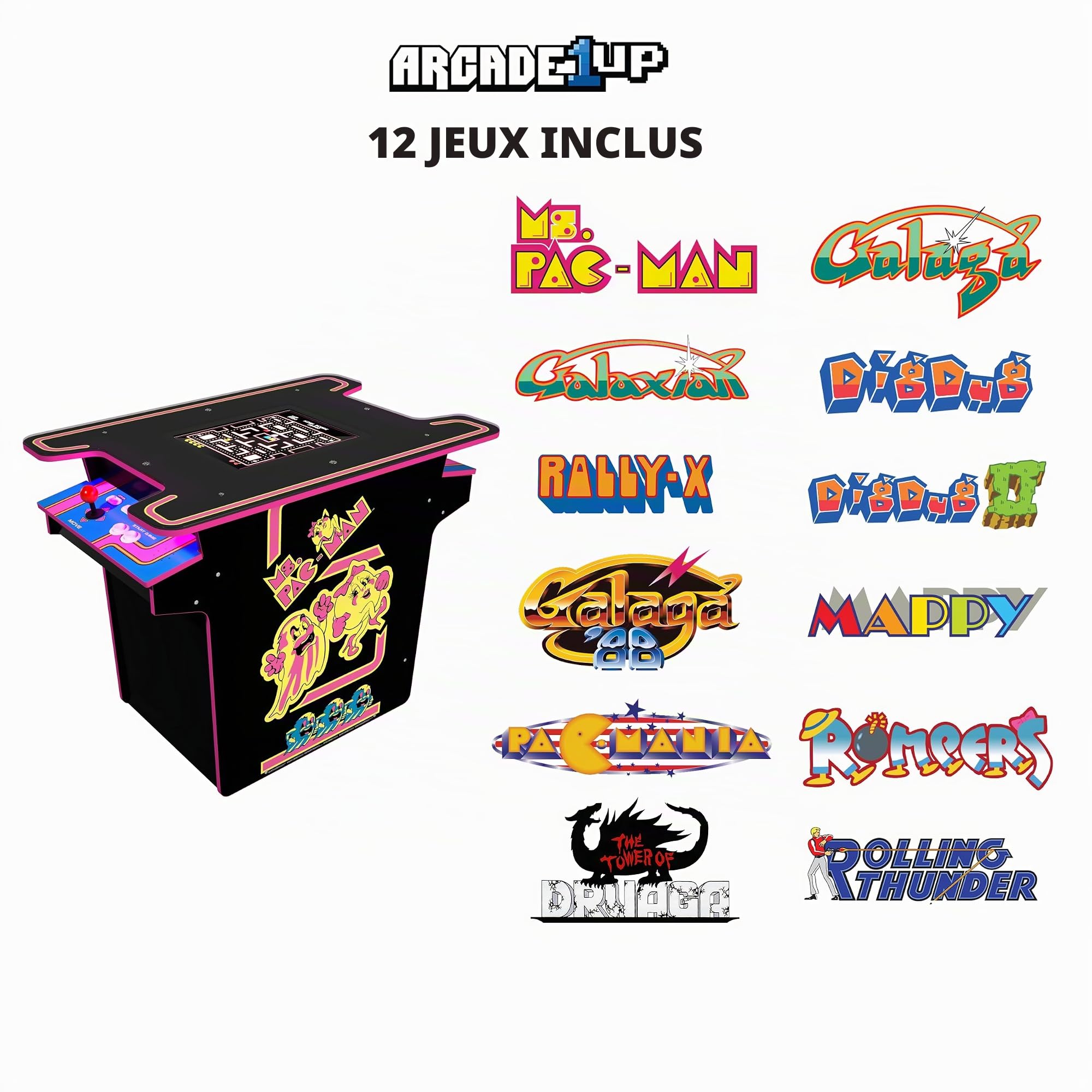 Arcade1Up MS PAC-Man Head-to-Head Table